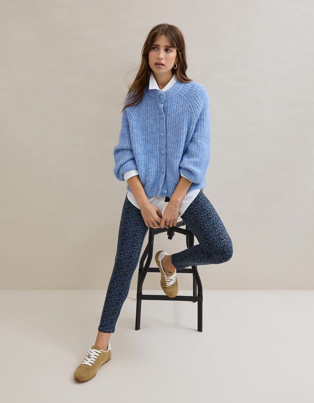 Leggings, Mulher, Azul