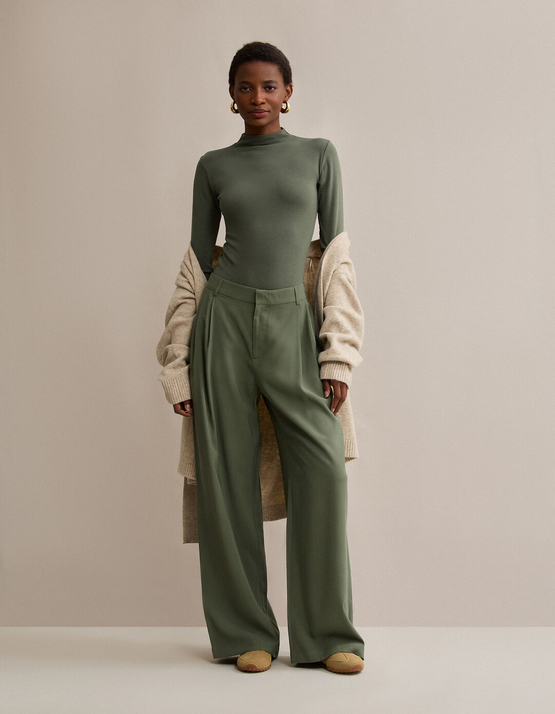 Cal&ccedil;as, Mulher, Verde Escuro