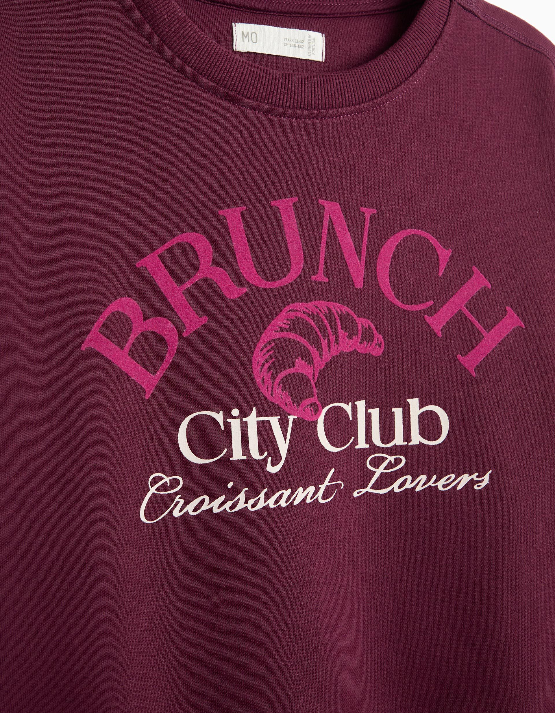 Comprar Online Sweatshirt Estampada, Menina, Roxo Escuro