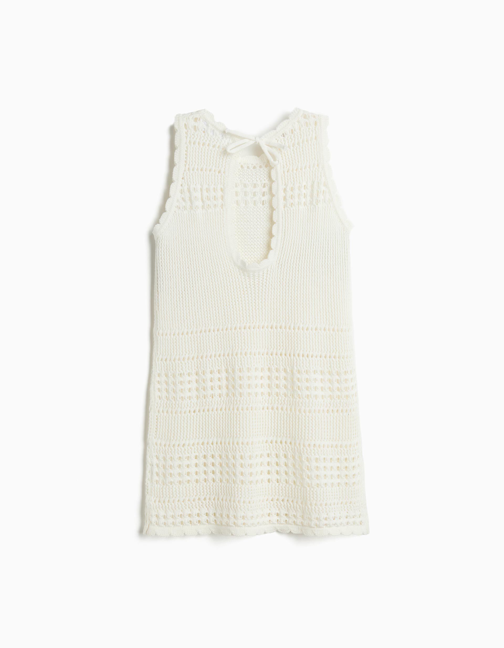 Comprar Online Vestido Crochet, Menina, Cru