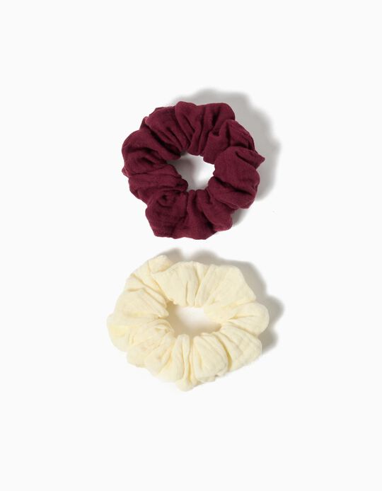 Comprar Online Pack 2 Elásticos de Cabelo Scrunchies, Menina, Multicor
