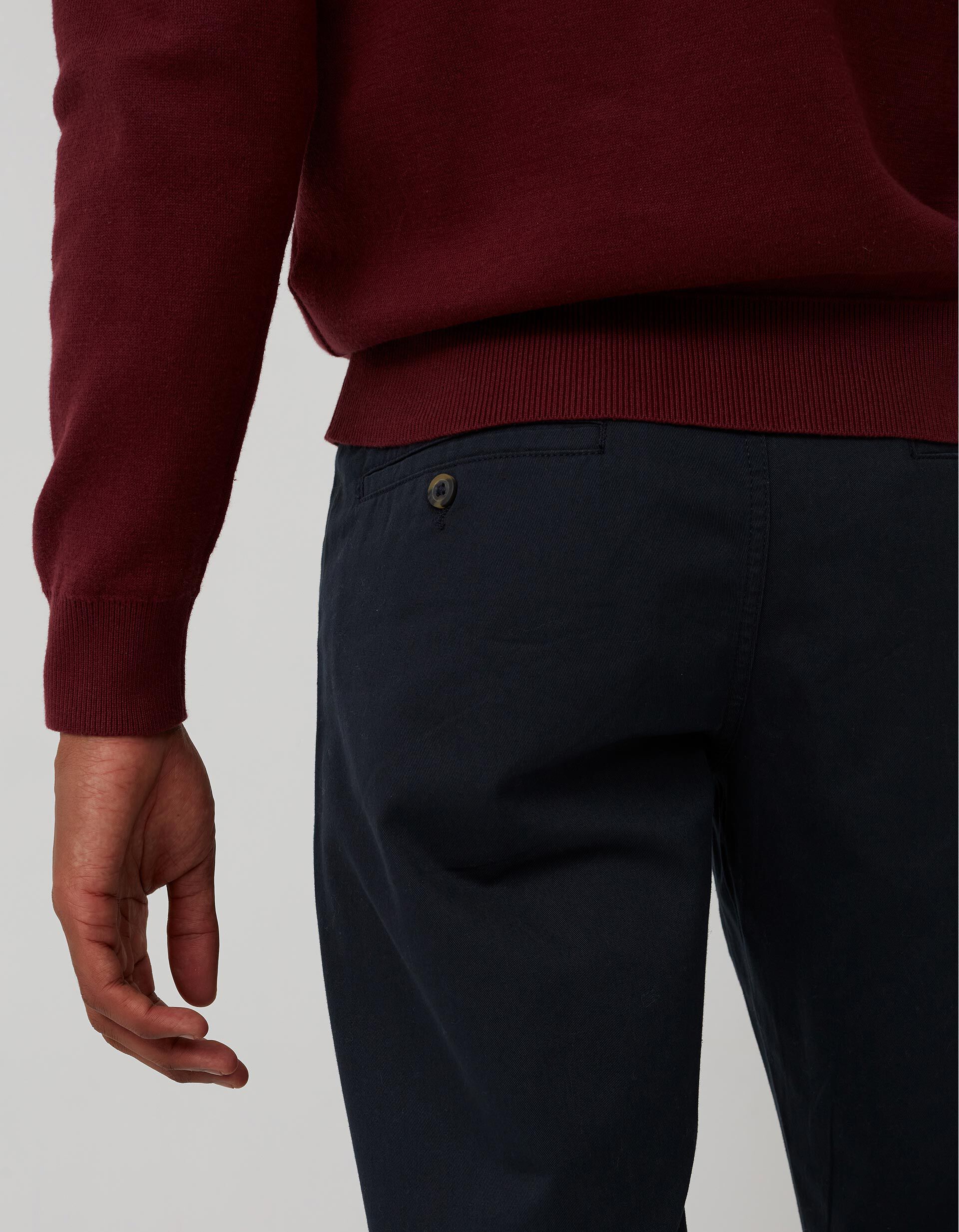 Comprar Online Regular Fit Twill Trousers, Men, Dark Blue