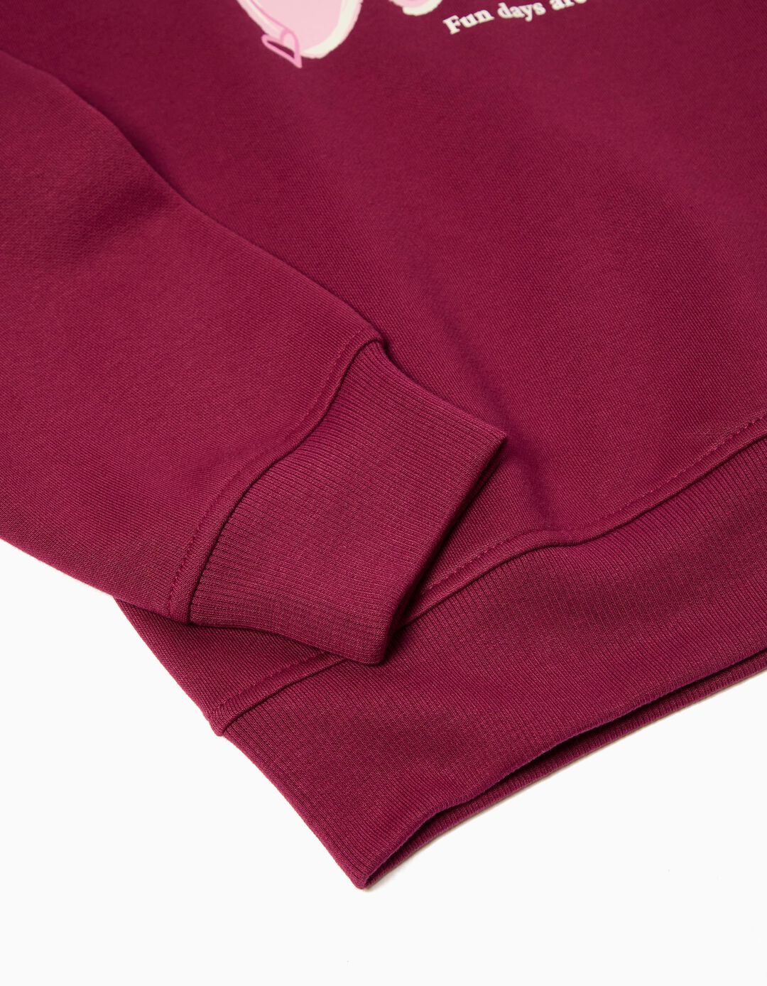 Sweatshirt de Felpa, Menina, Vermelho Escuro
