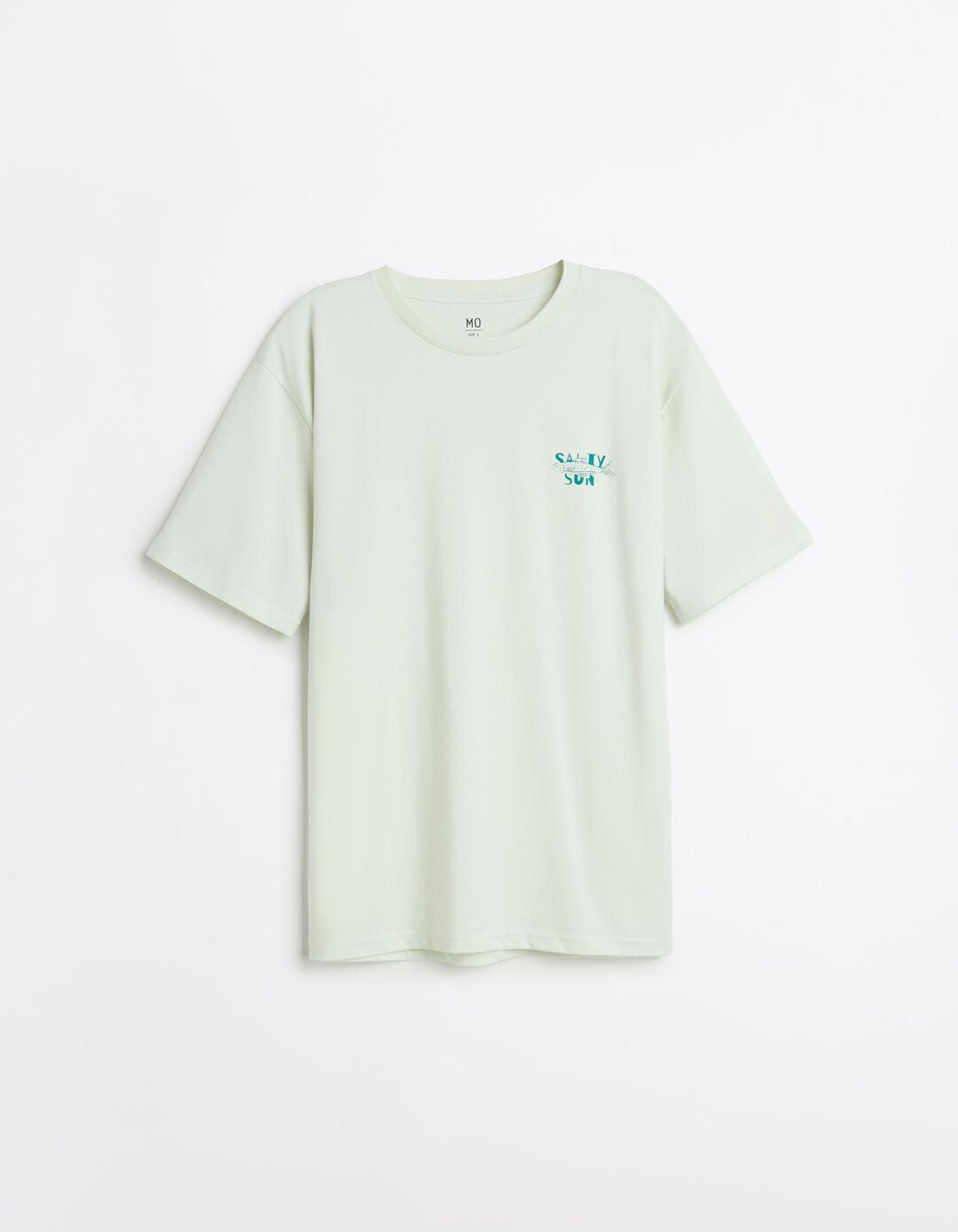 T-shirt Estampada, Homem, Verde &Aacute;gua