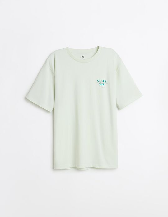 Comprar Online T-shirt Estampada, Homem, Verde &Aacute;gua