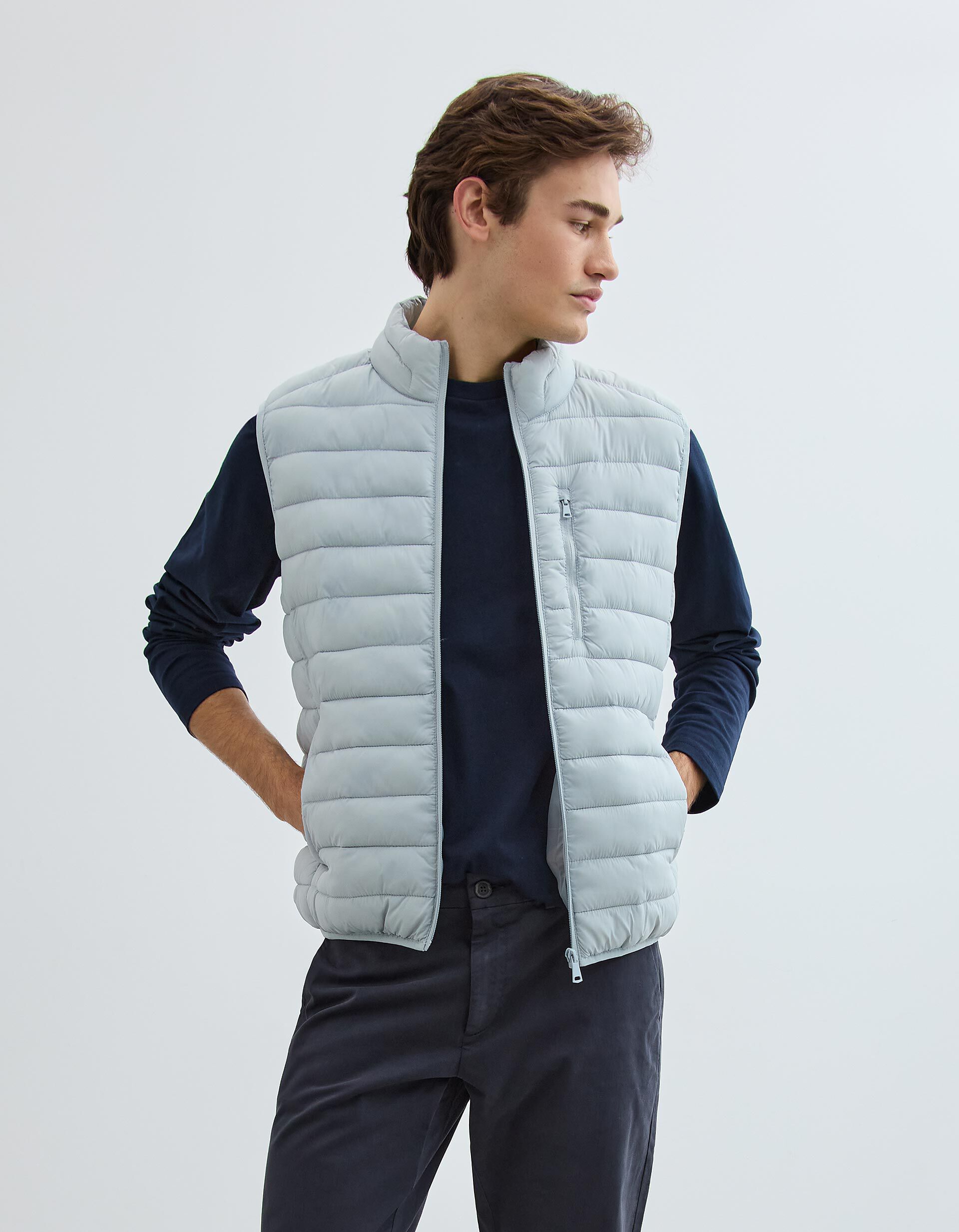 Comprar Online Colete Acolchoado, Homem, Azul Claro