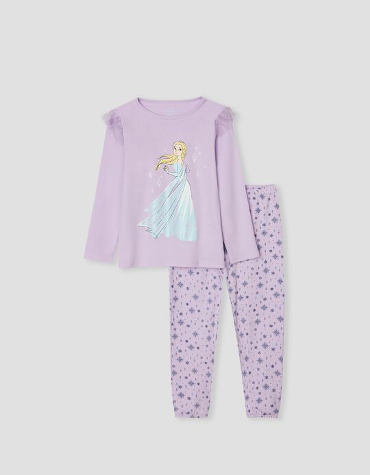 Frozen' Cotton Pyjamas, Girls, Lilac