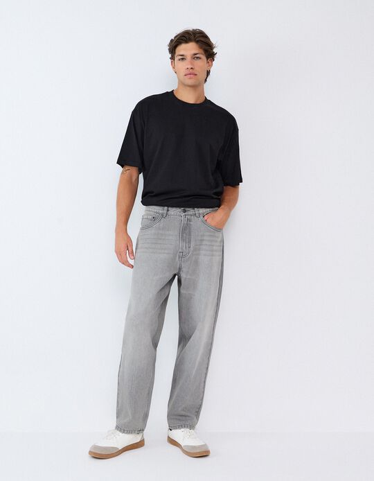 Comprar Online Cal&ccedil;as De Ganga Loose Fit, Homem, Cinzento Claro