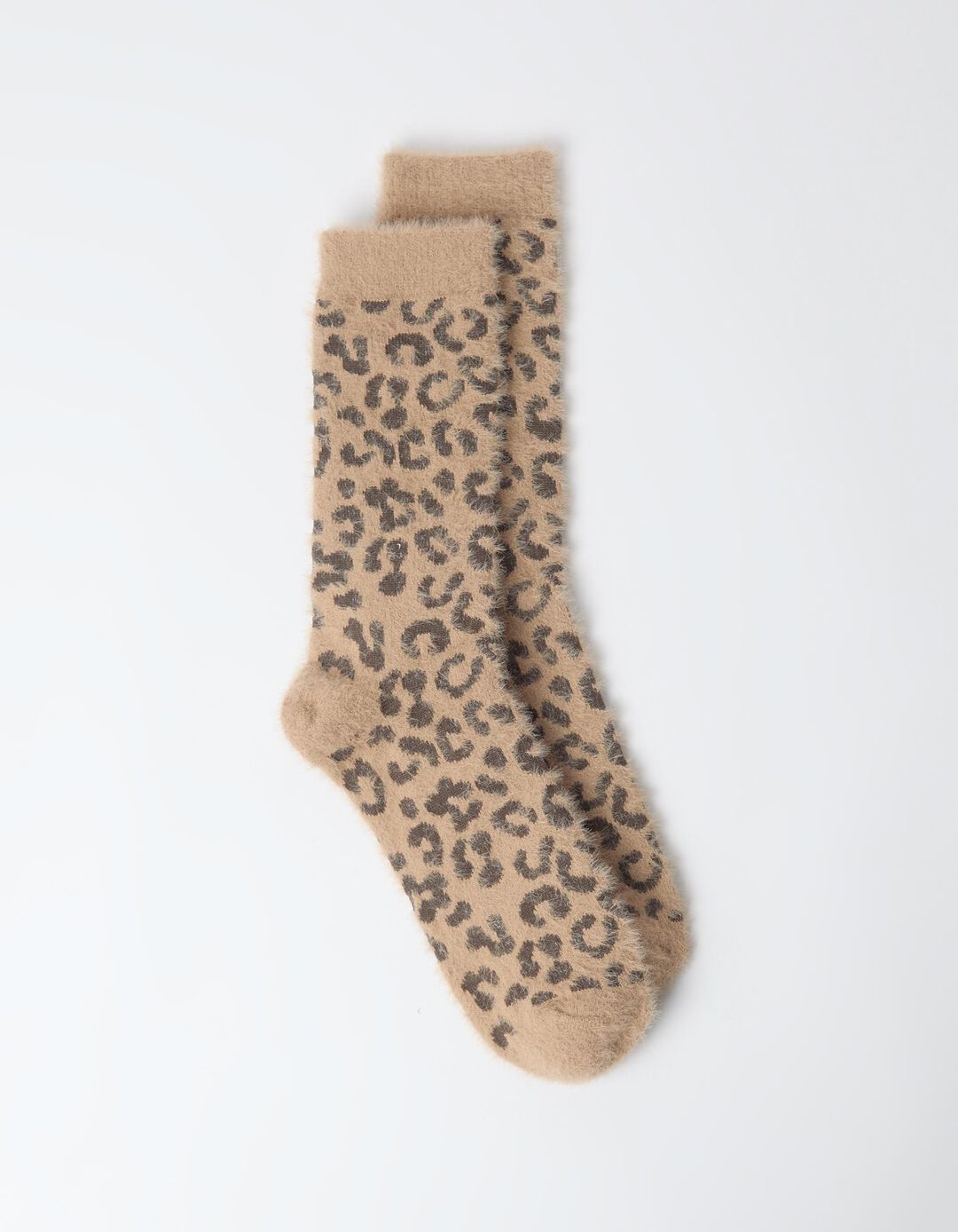 Meias Animal Print, Mulher, Bege