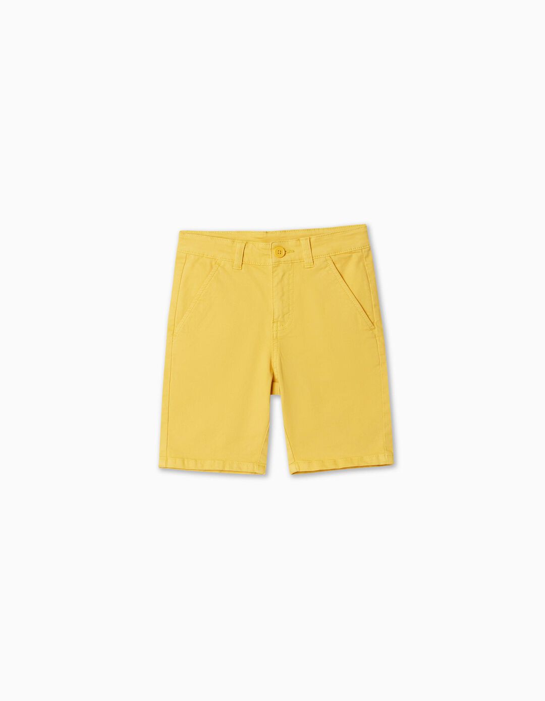 Chino Shorts, Boy, Yellow