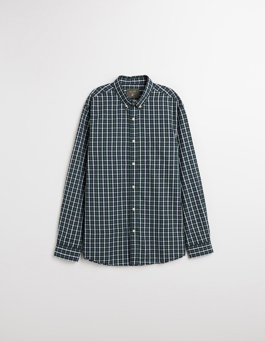 Camisa de Xadrez, Homem, Azul Escuro