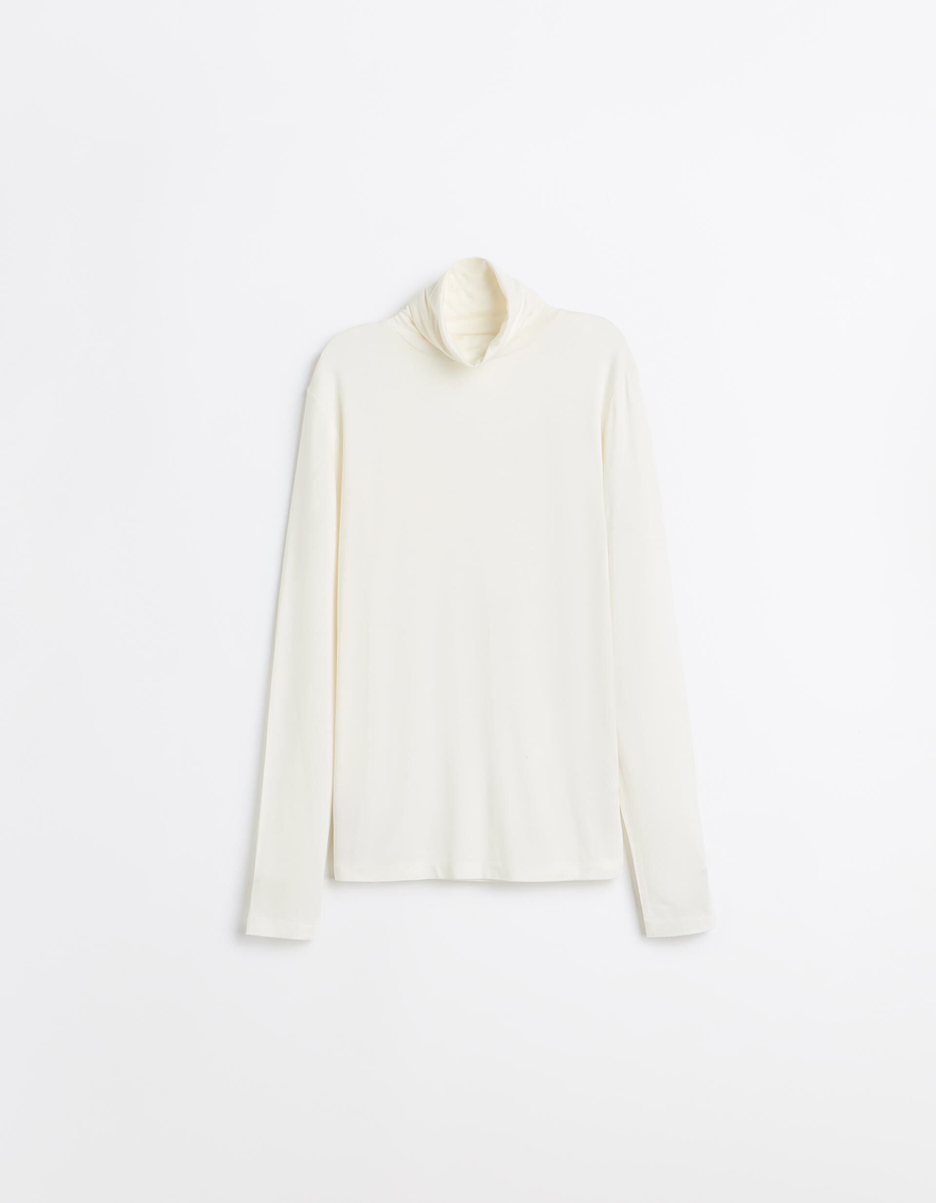 Comprar Online Camisola De Gola Alta, Mulher, Bege Claro