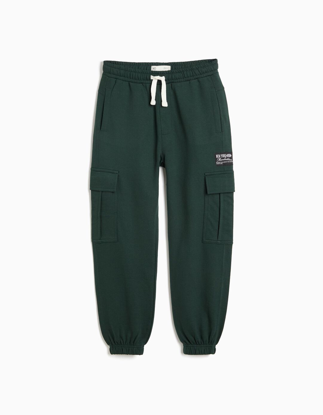 Cal&ccedil;as Jogger Em Felpa, Menino, Verde Escuro