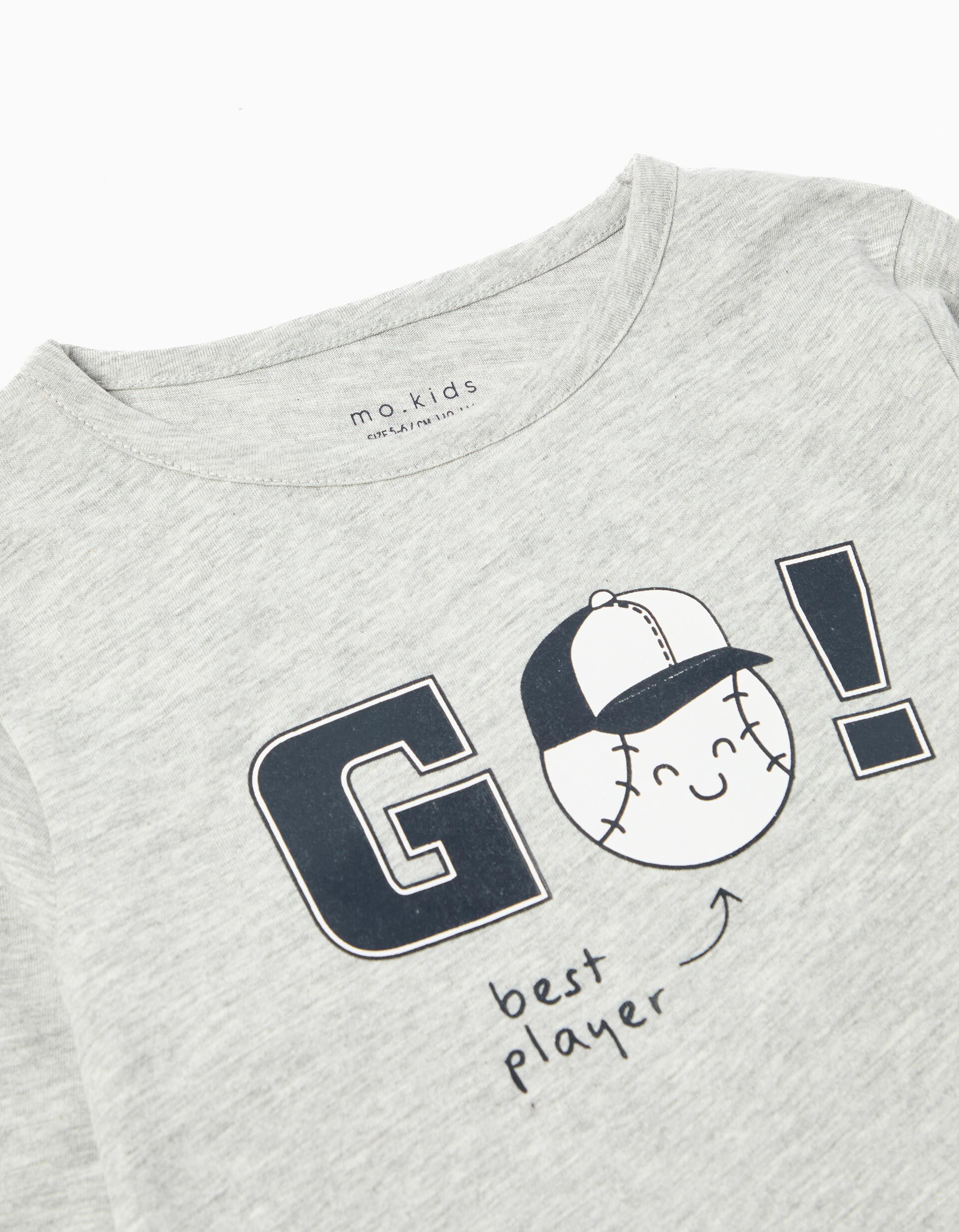 Comprar Online Pijama Jersey, Menino, Cinzento Claro