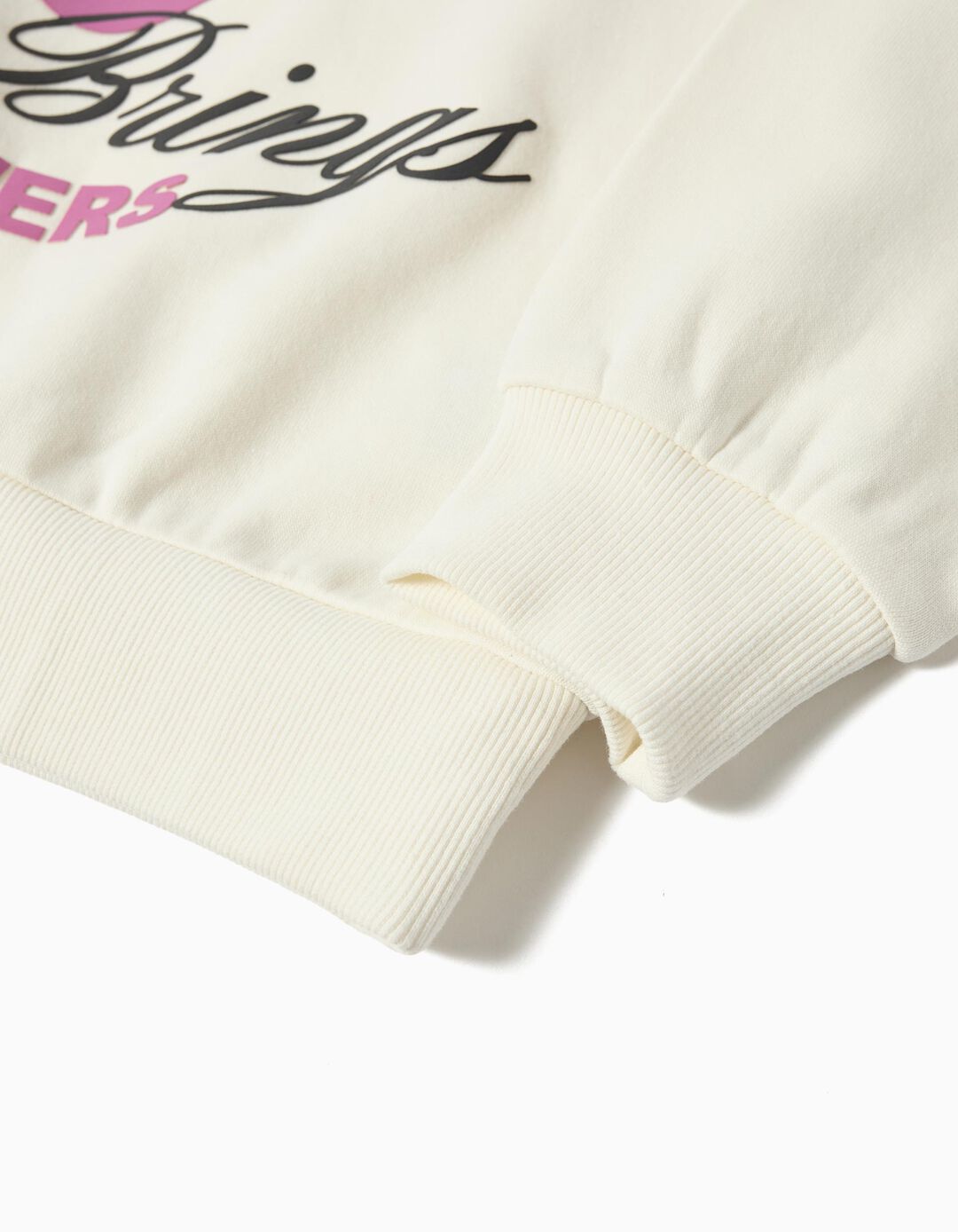 Sweatshirt de Felpa, Menina, Branco