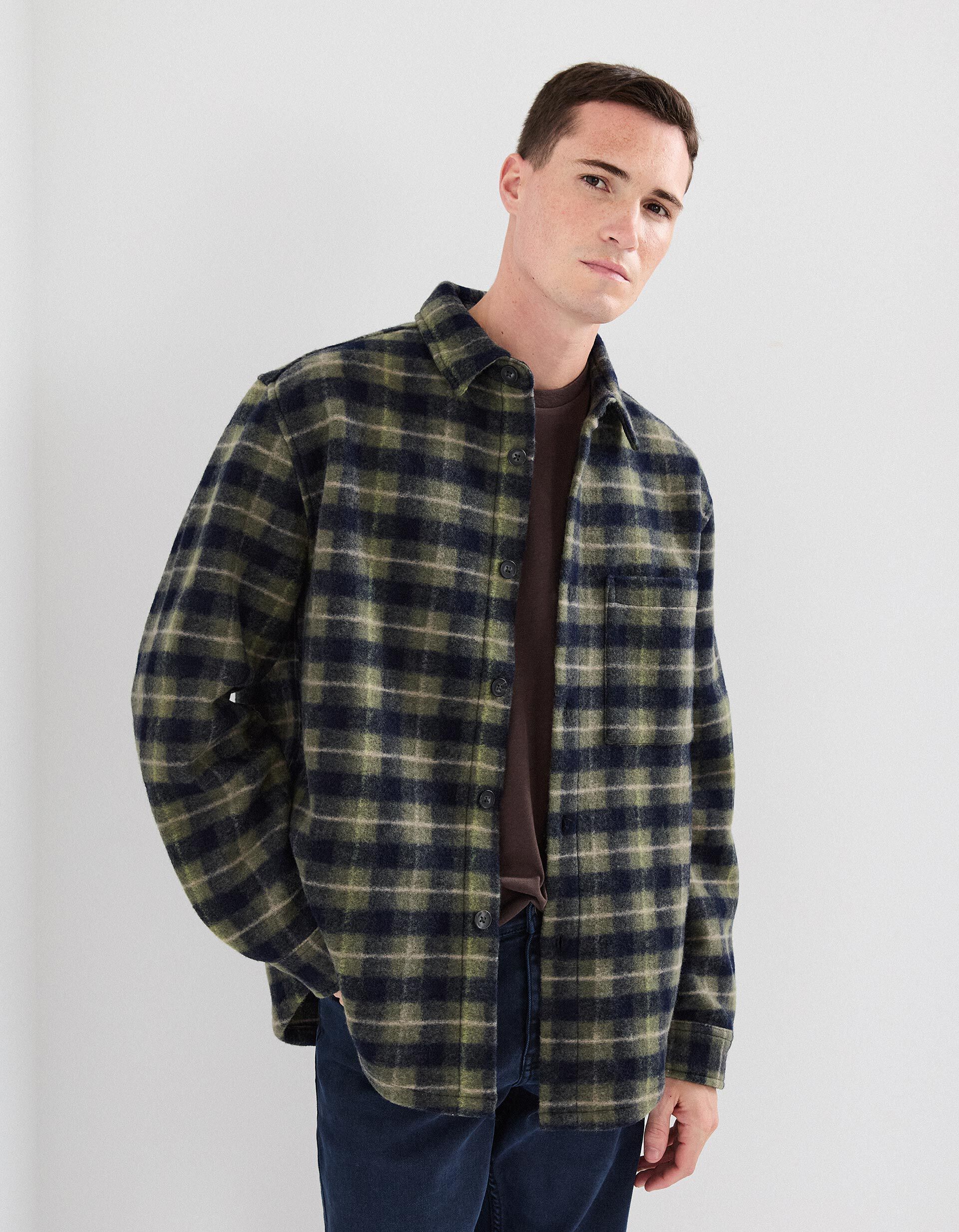 Comprar Online Sobrecamisa, Homem, Verde Escuro