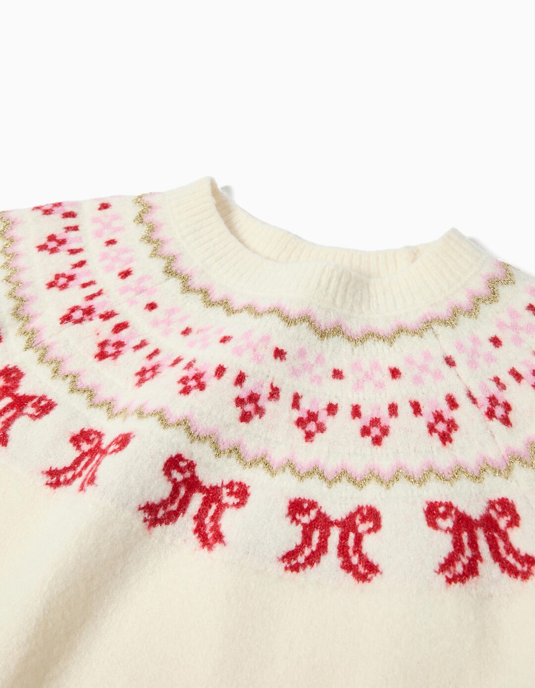 Camisola de Malha, Menina, Cru