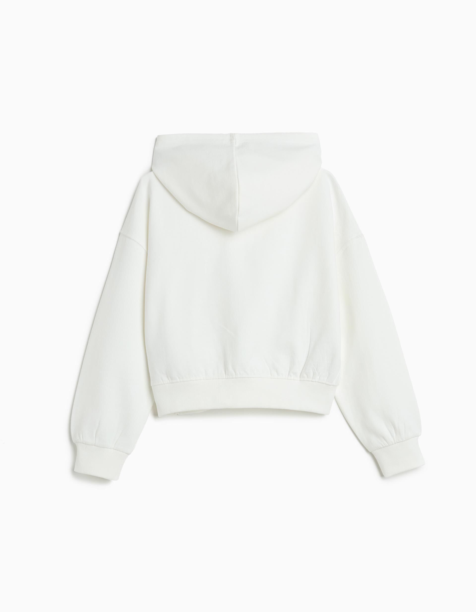 Comprar Online Sweatshirt de Felpa Capuz, Menina, Branco