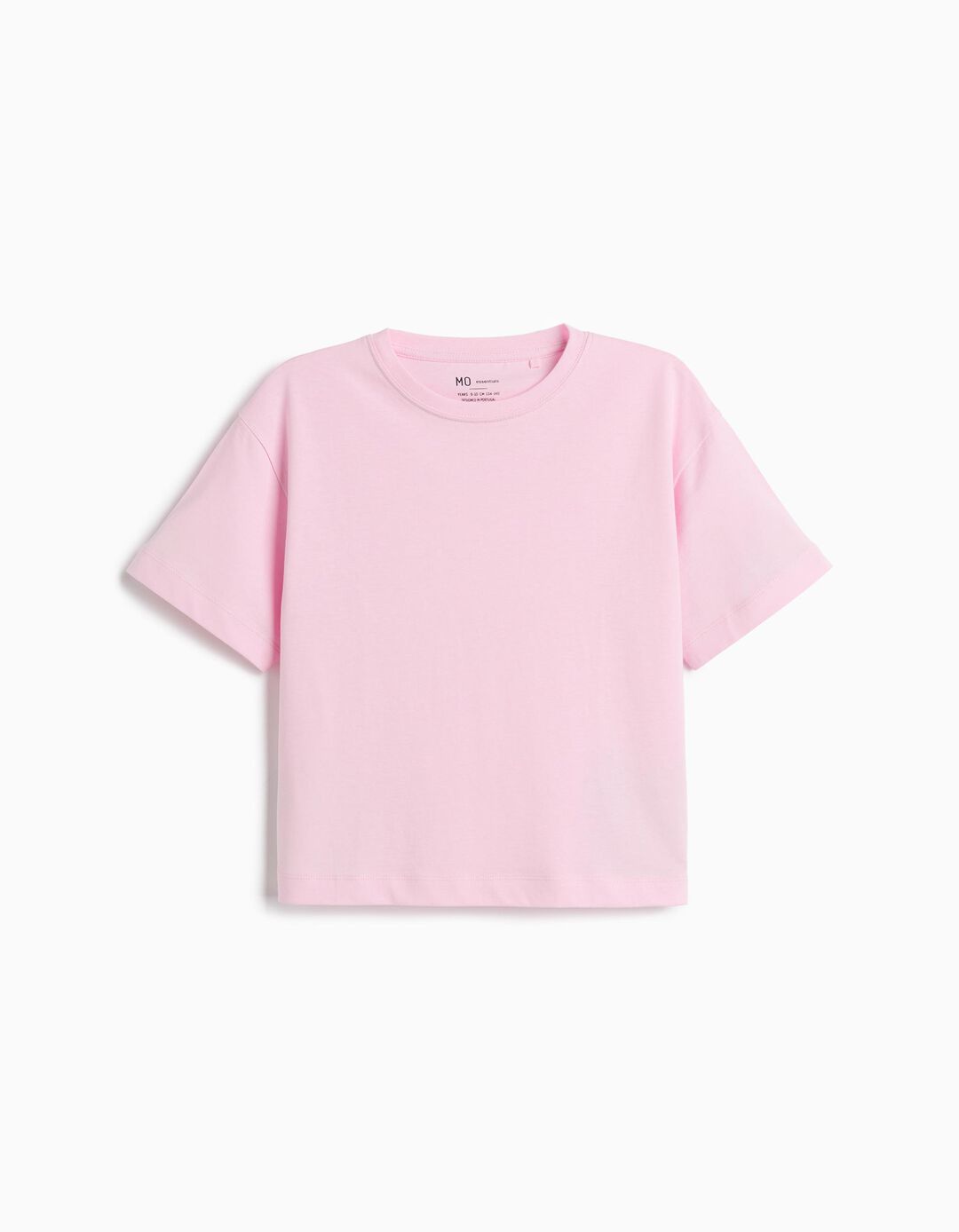 T-shirt Manga Curta, Menina, Rosa Claro 