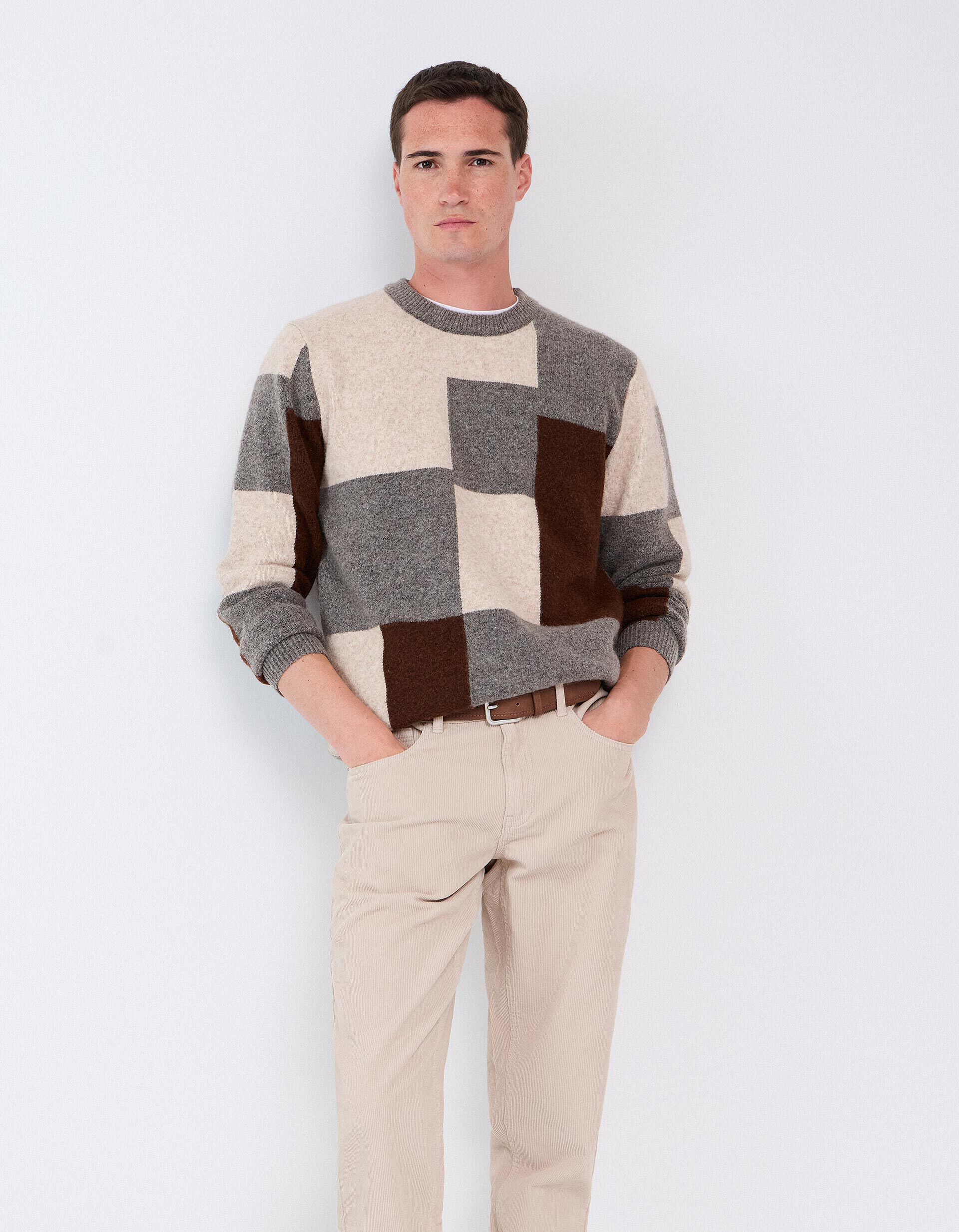 Comprar Online Camisola De Malha, Homem, Cinzento