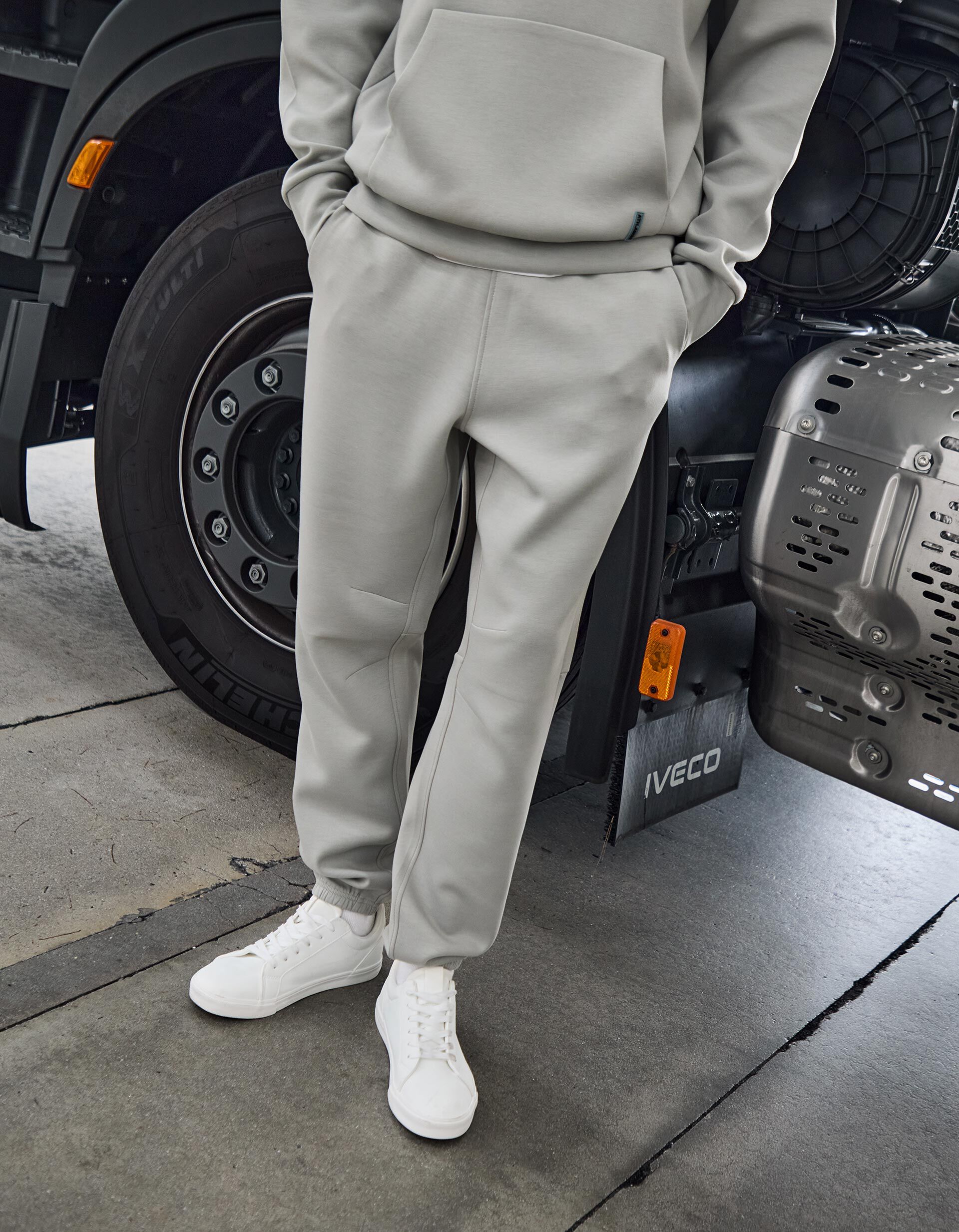 Comprar Online Joggers de Felpa, Homem, Cinzento Claro