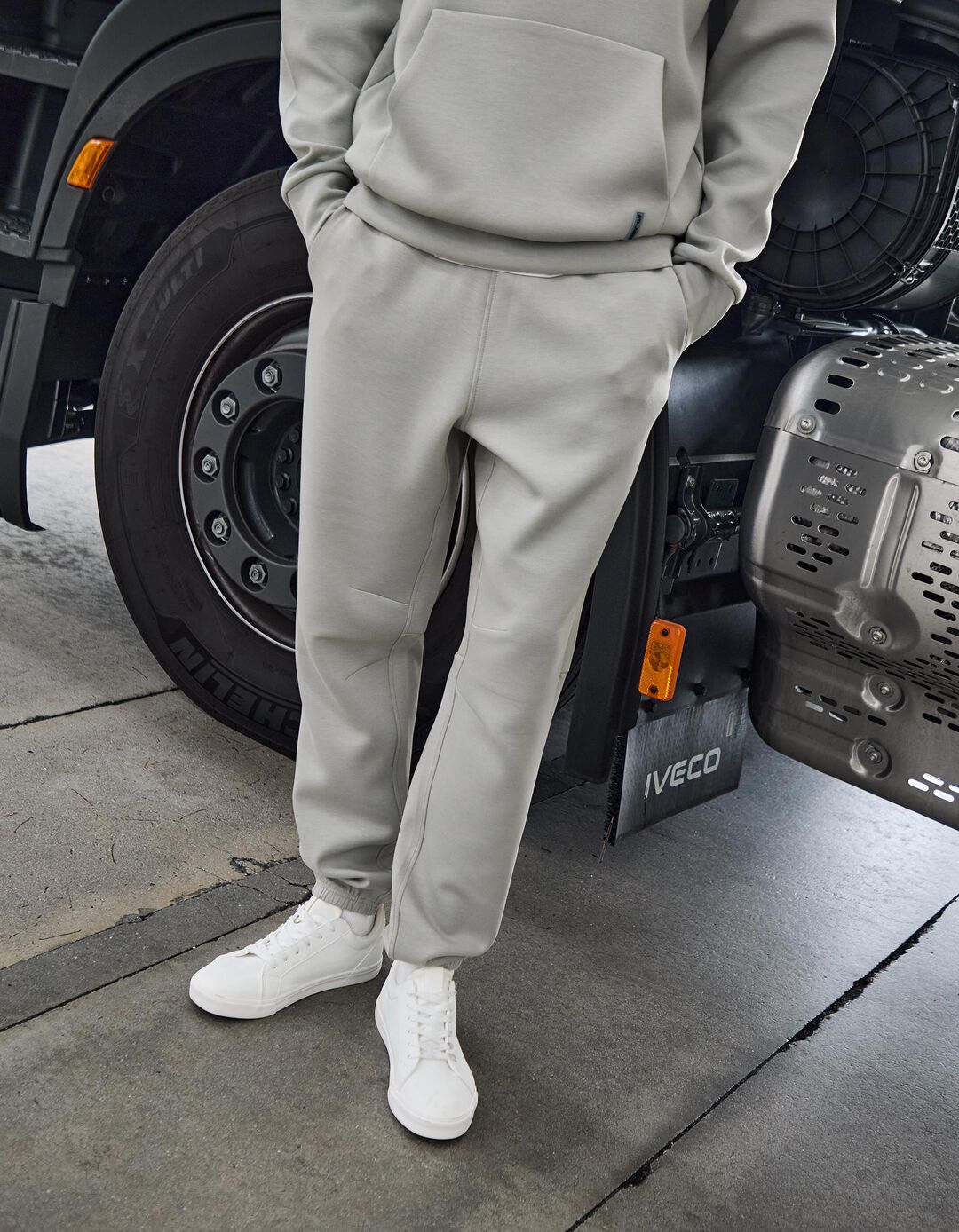 Joggers de Felpa, Homem, Verde Claro