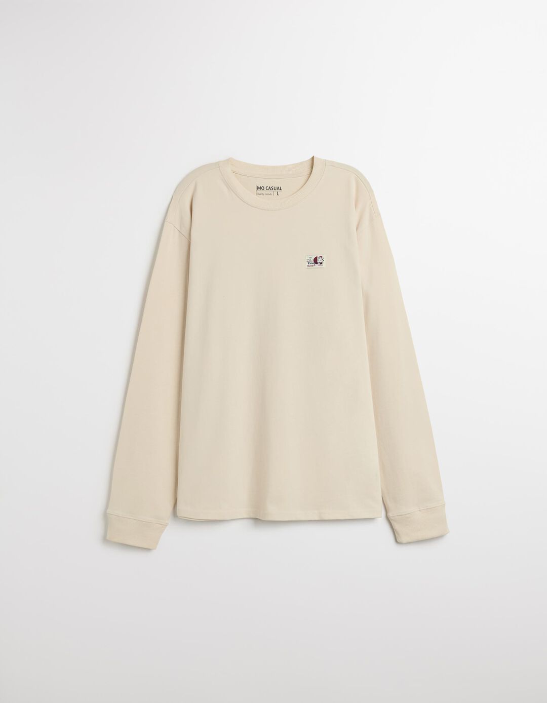 T-shirt de Manga Comprida, Homem, Cinzento Claro 