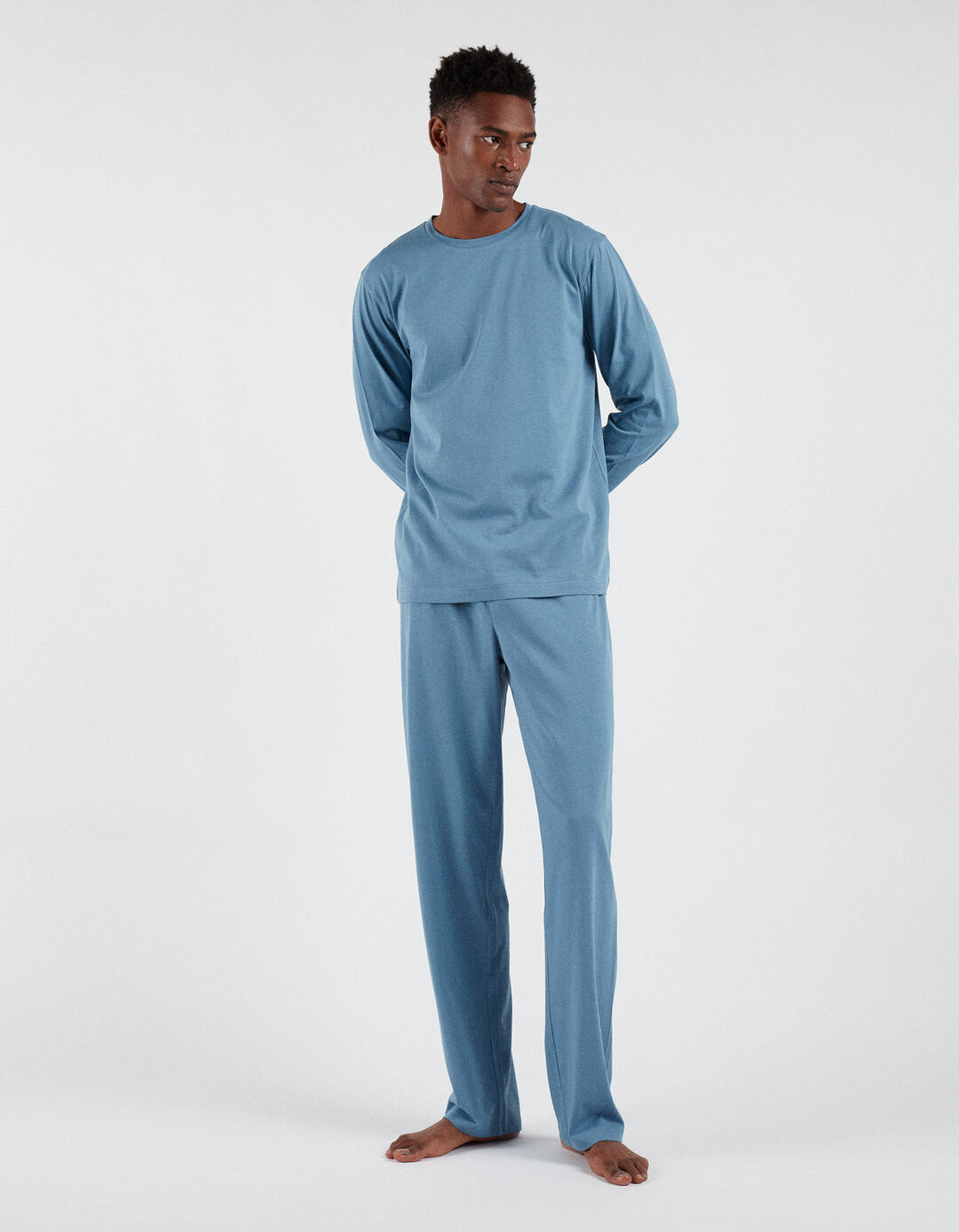 Pijama, Homem, Azul