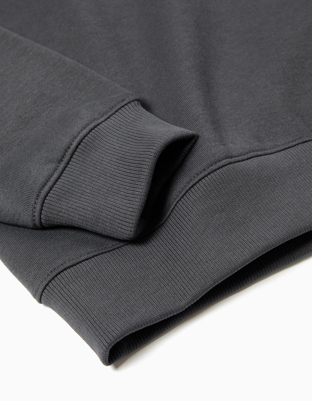 Sweatshirt de Felpa, Menino, Cinzento Escuro