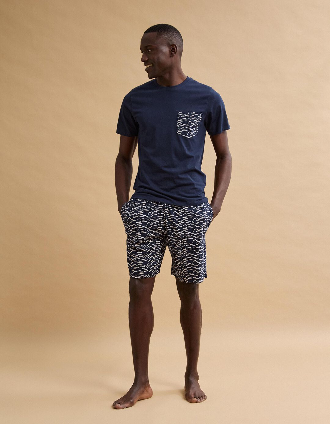 Pijama, Homem, Azul Escuro