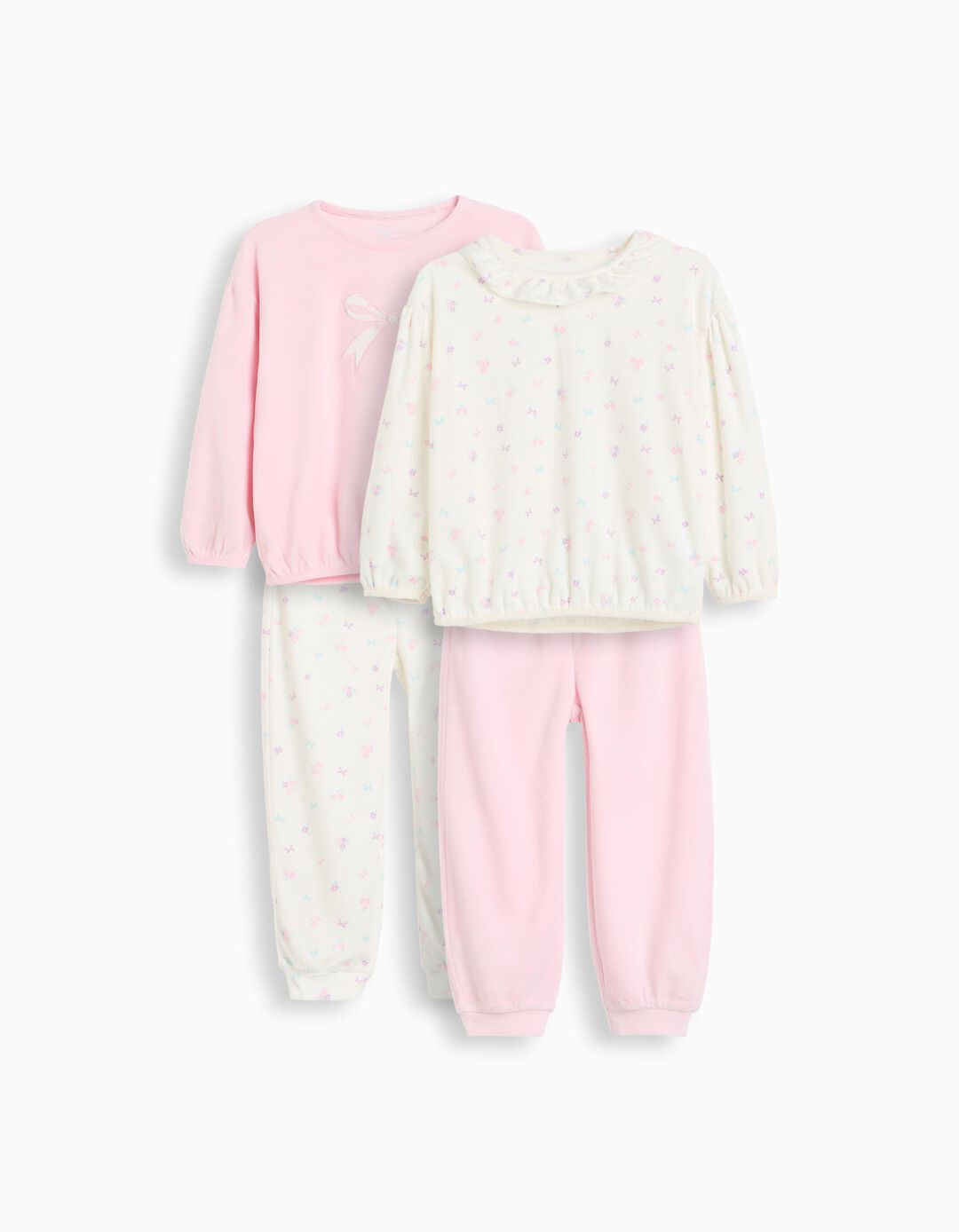 Pack 2 Pijamas De Veludo, Menina, Multicolor