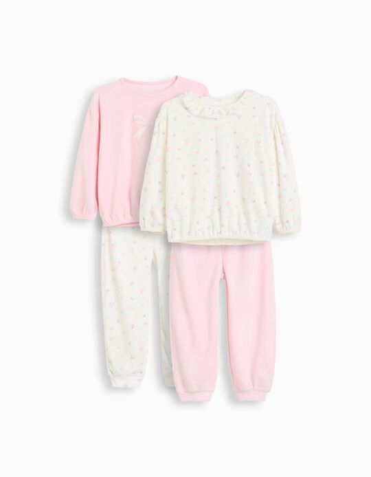 Comprar Online Pack 2 Pijamas De Veludo, Menina, Multicolor