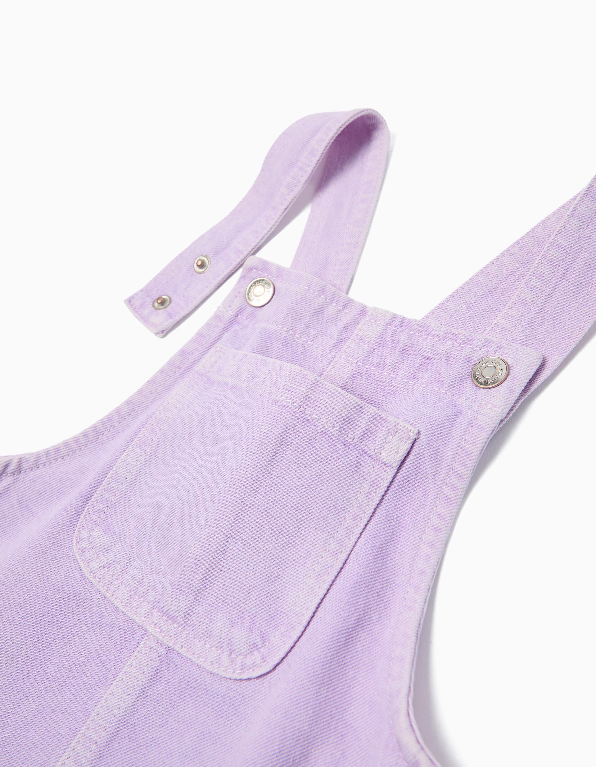 Comprar Online Saia Jardineira, Menina, Roxo Claro