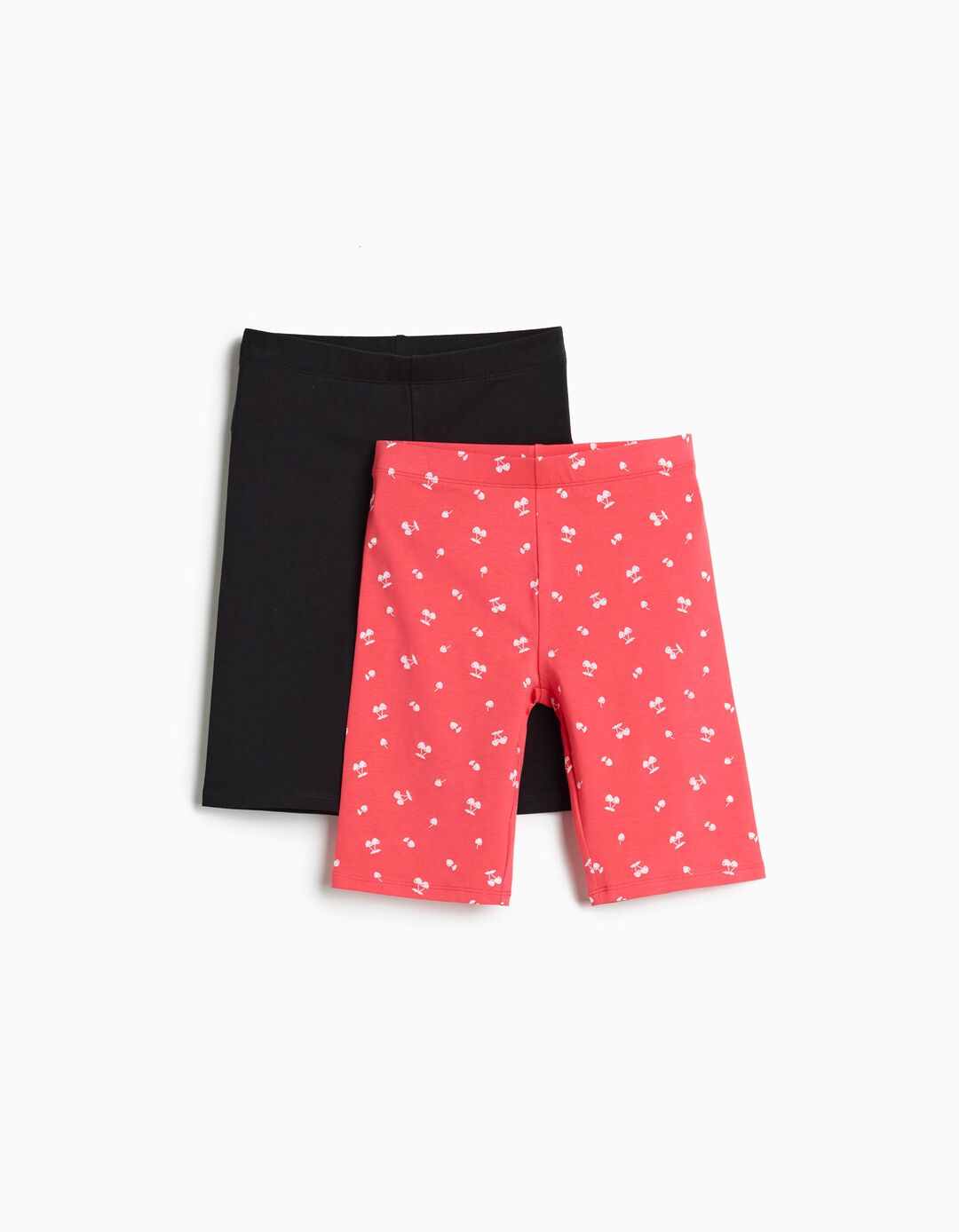Pack 2 Leggings, Menina, Rosa Escuro