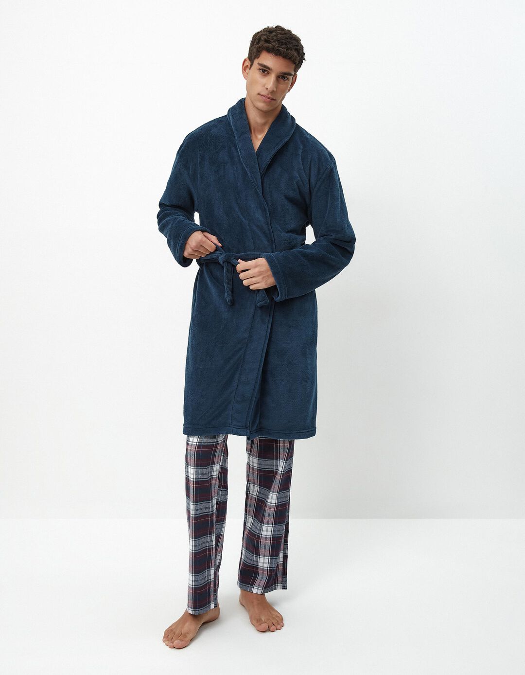 Robe Coralina, Homem, Azul Escuro