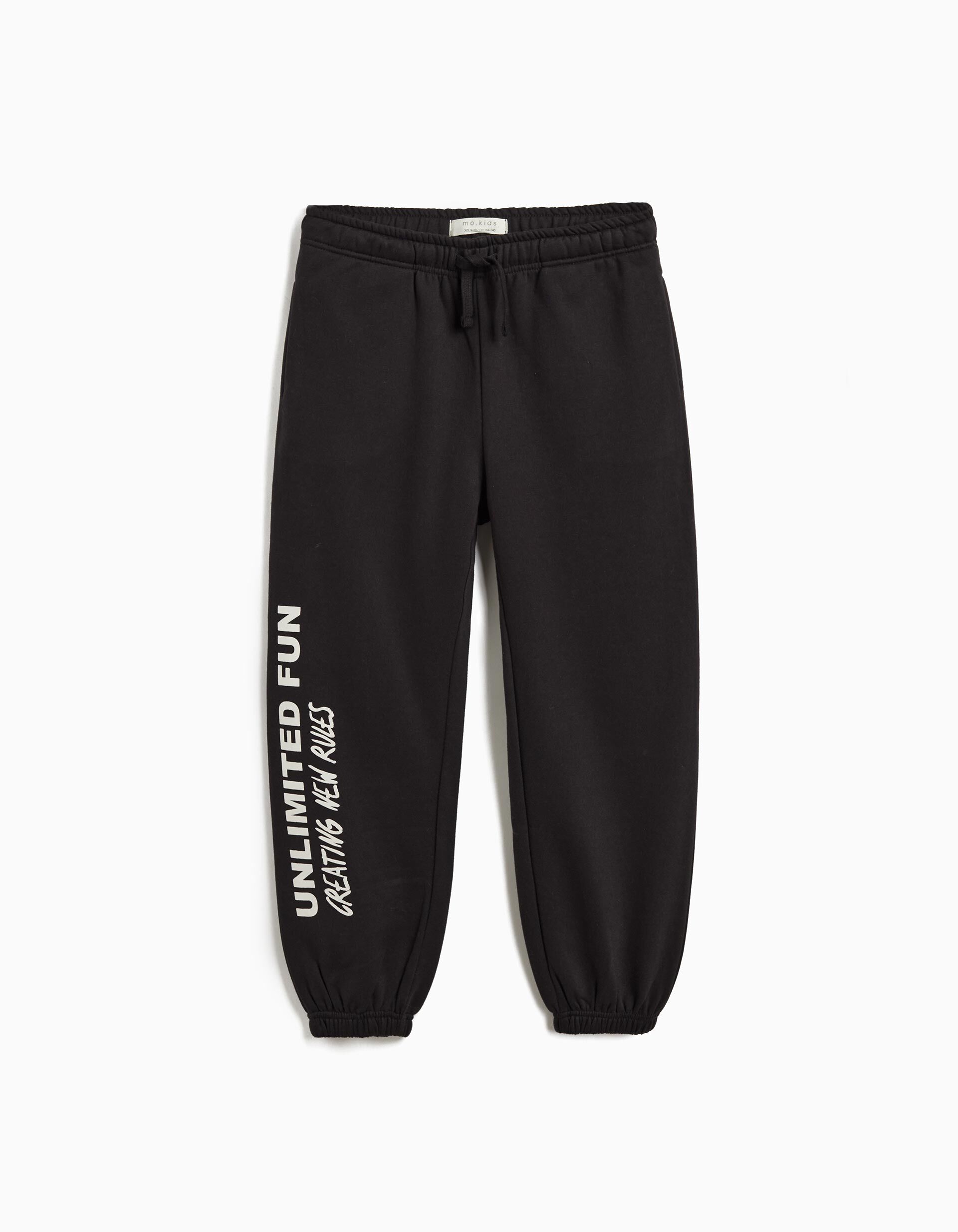 Comprar Online Cal&ccedil;as Jogging de Felpa, Menino, Preto