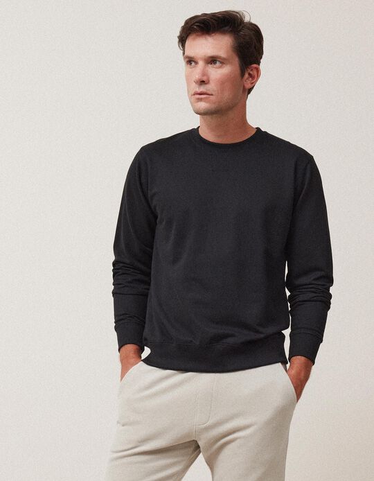 Basic Sweatshirt, Men, Black
