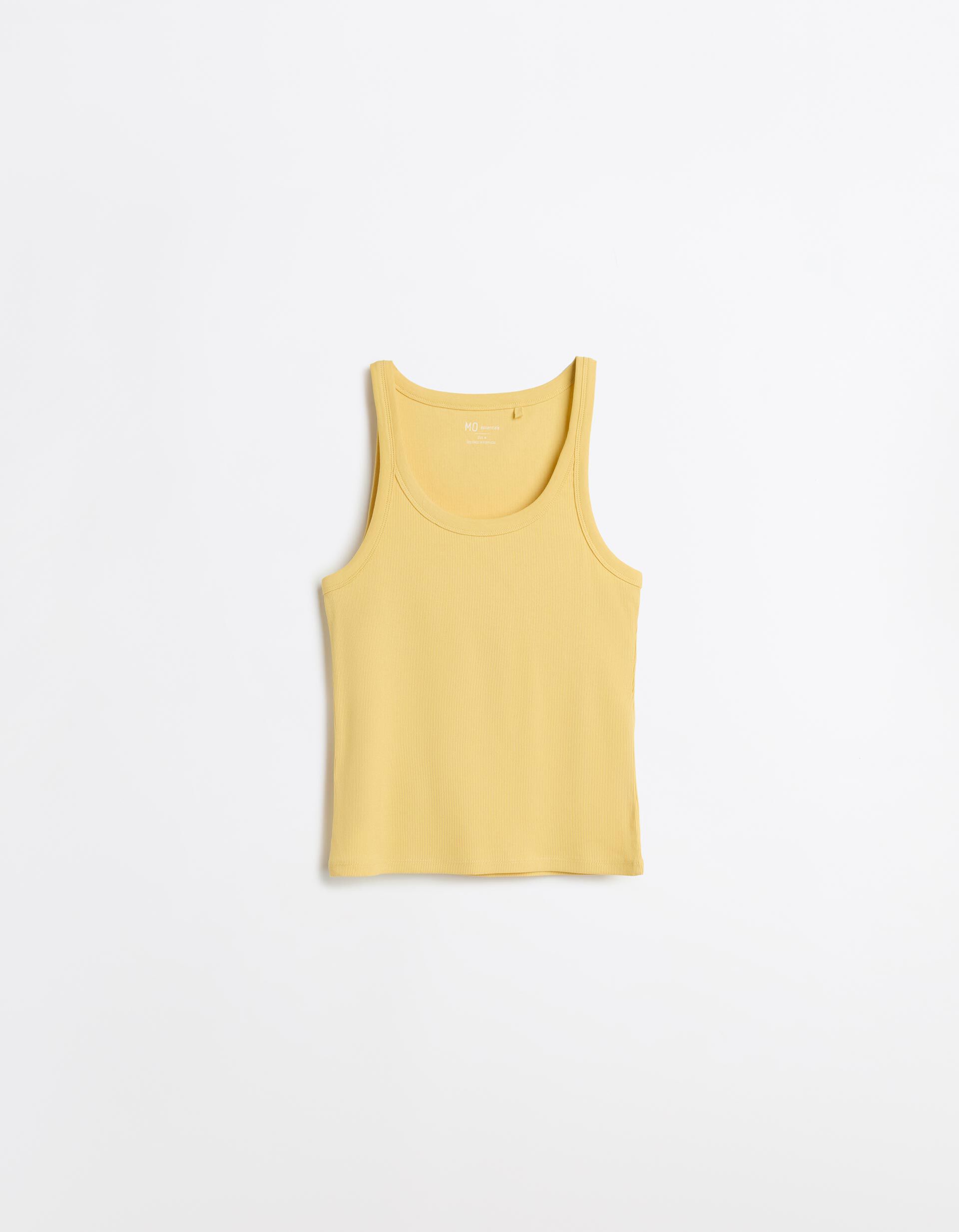 Comprar Online Tank Top Canelado, Mulher, Amarelo Claro