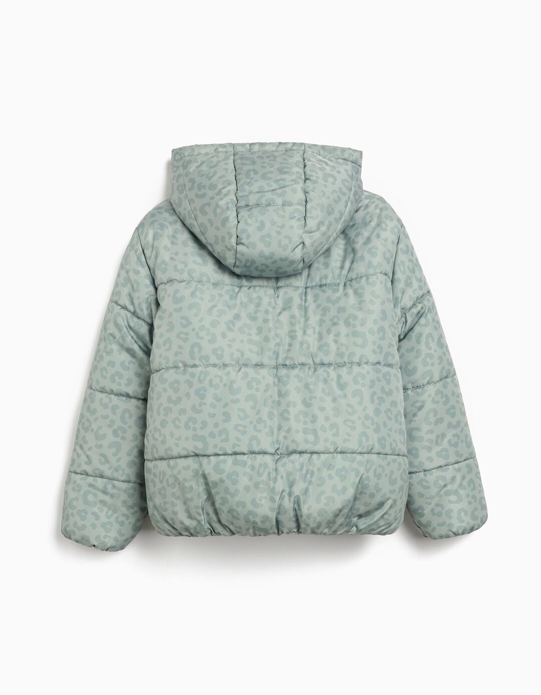 Casaco Acolchoado Capuz, Menina, Verde