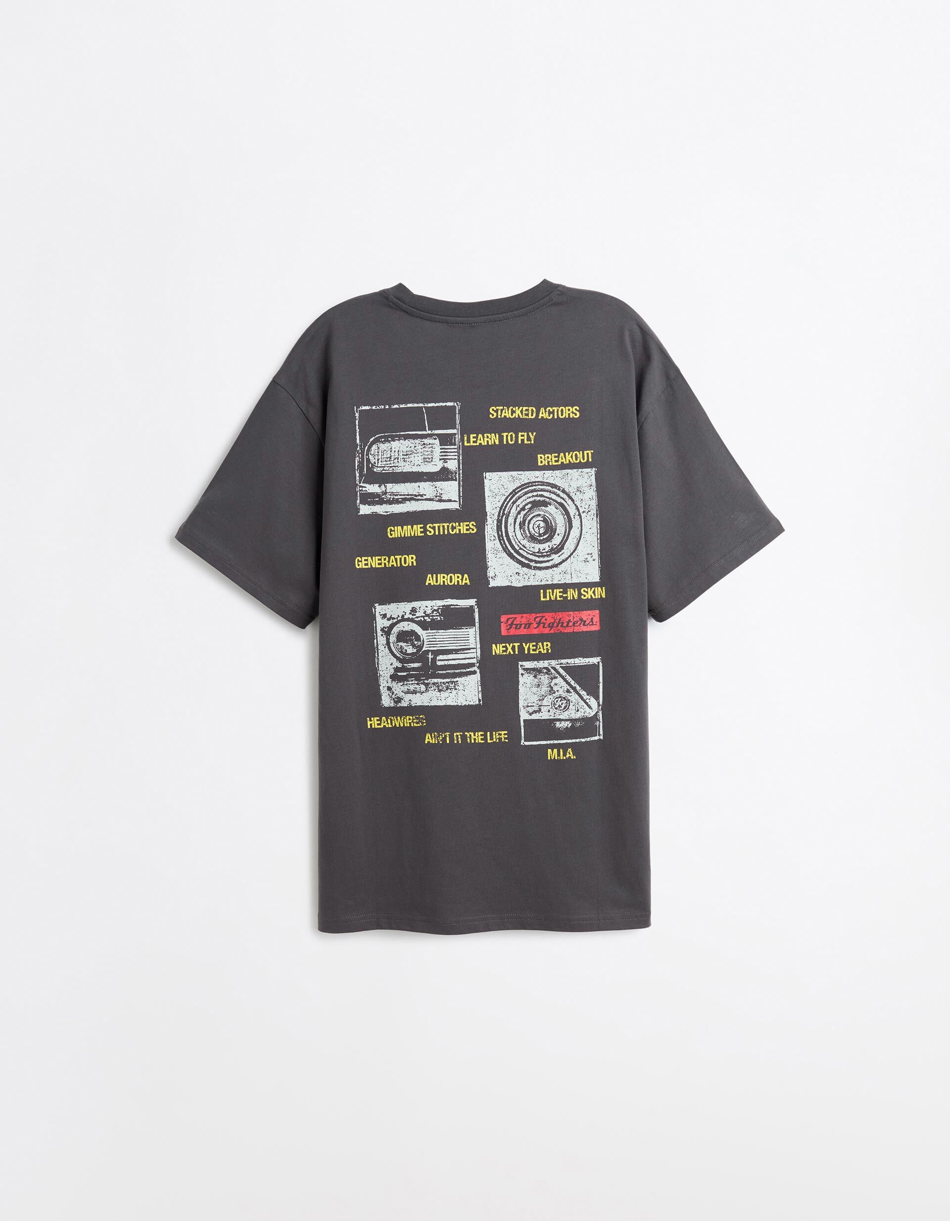 Comprar Online T-shirt Foo Fighters, Homem, Cinzento Escuro