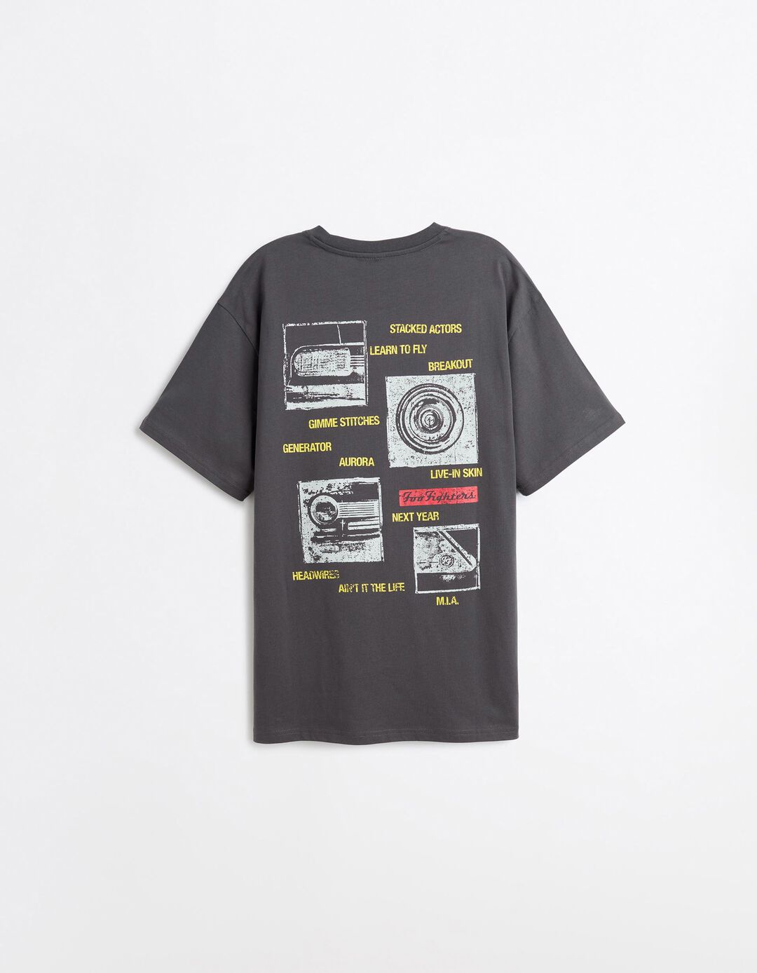 T-shirt Foo Fighters, Homem, Cinzento Escuro