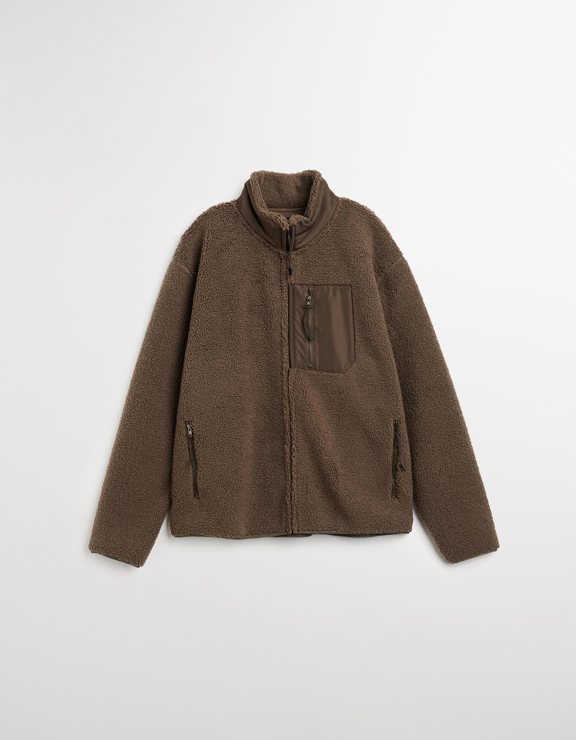 Comprar Online Casaco Sherpa, Homem, Castanho Escuro