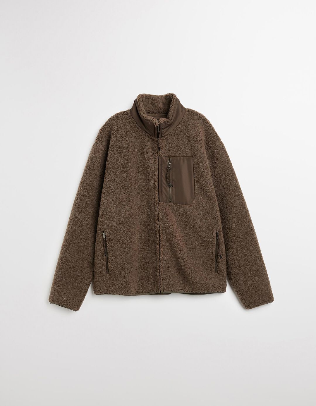 Casaco Sherpa, Homem, Castanho Escuro