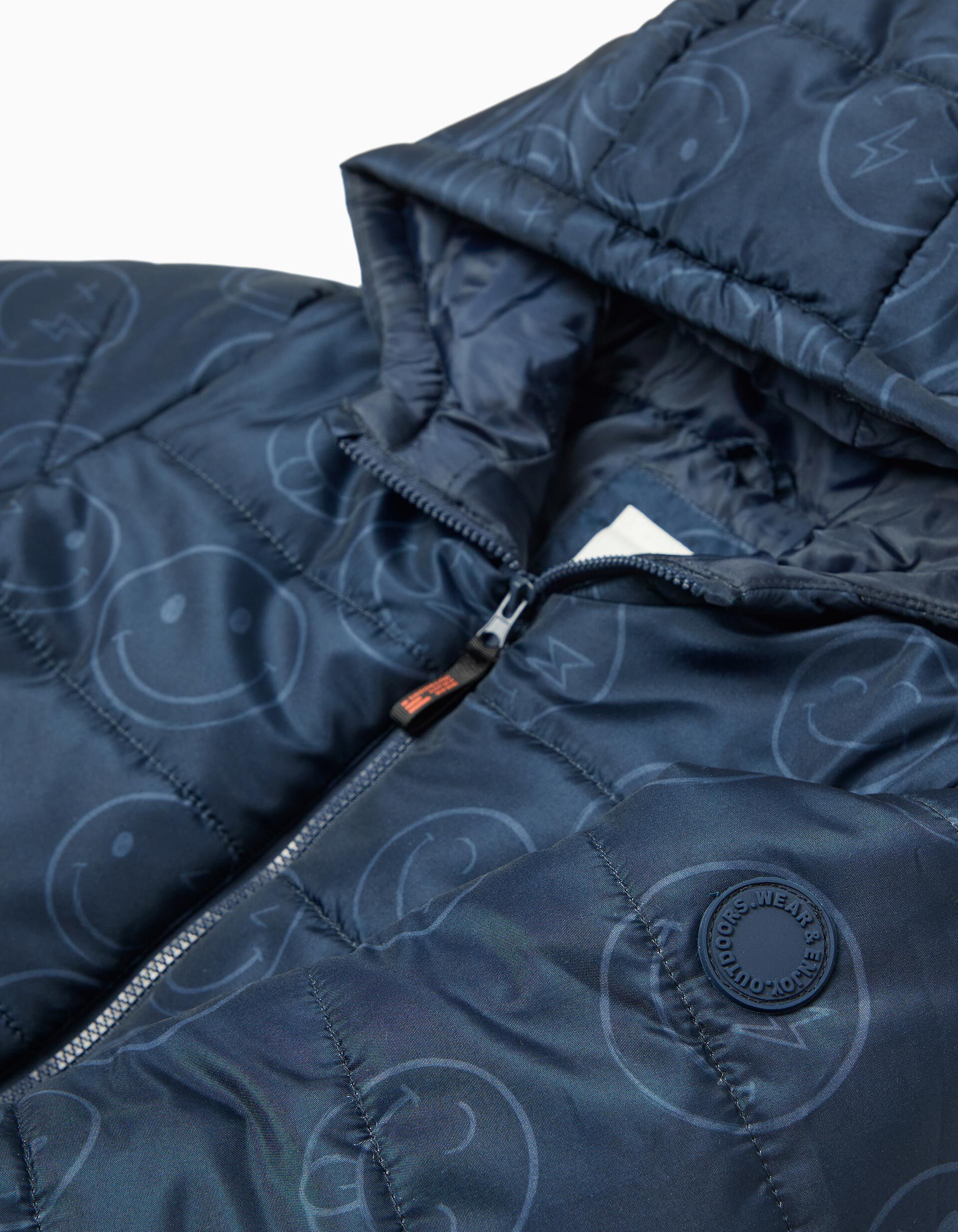 Comprar Online Casaco Acolchoado com Capuz, Menino, Azul Escuro