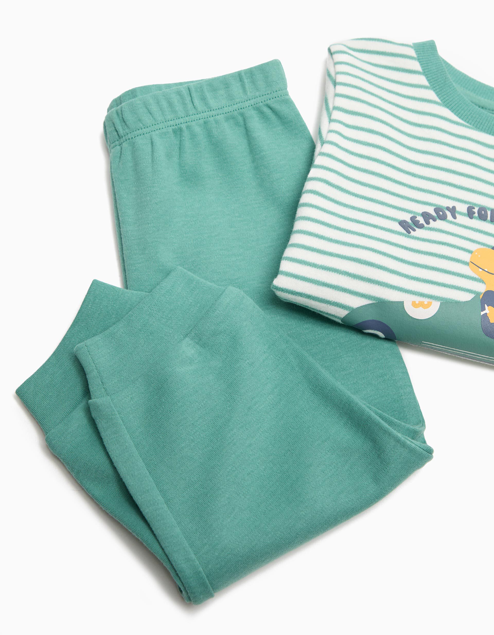 Comprar Online Pijama Riscas, Menino, Verde Claro 