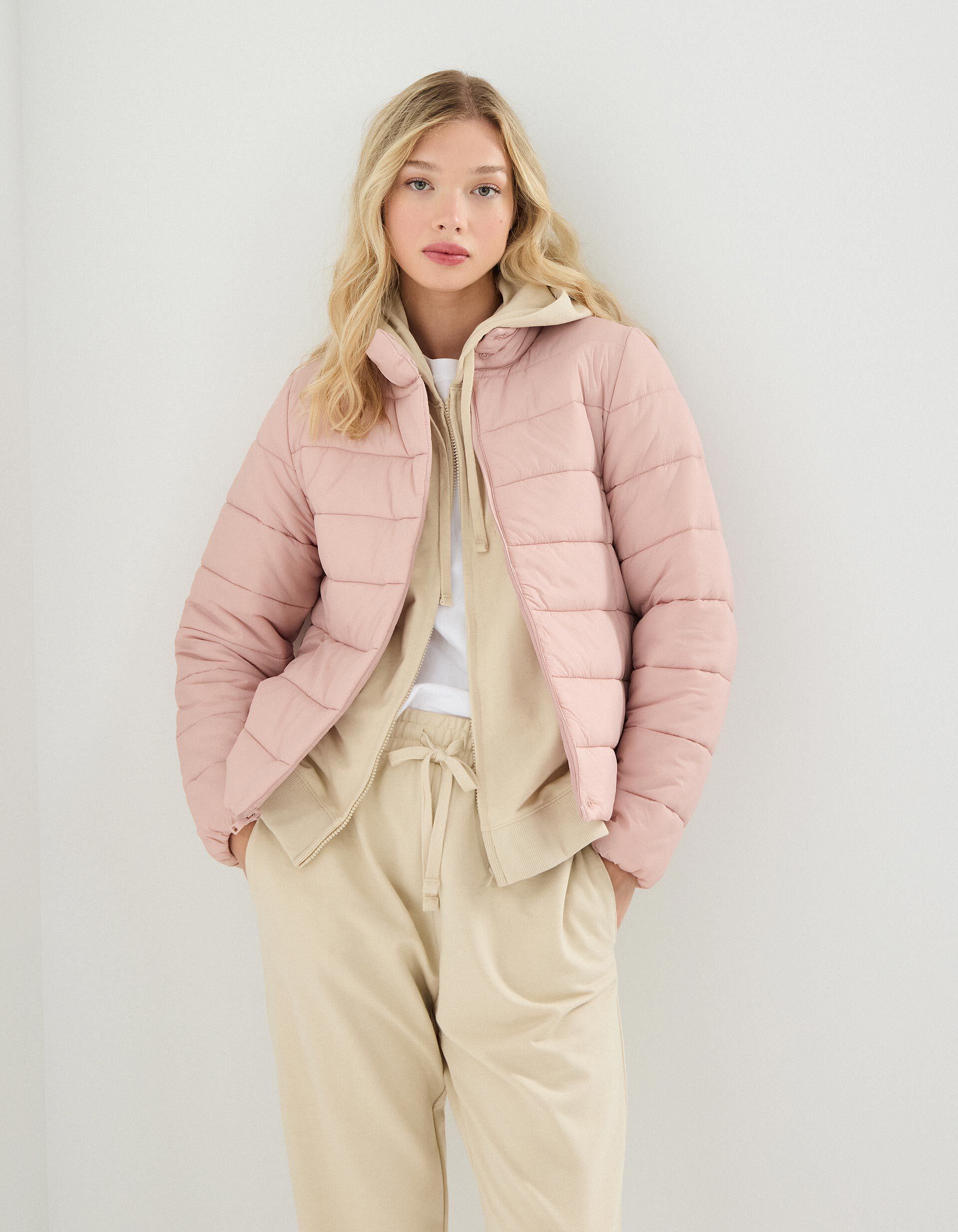 Comprar Online Casaco Acolchoado, Mulher, Rosa Claro