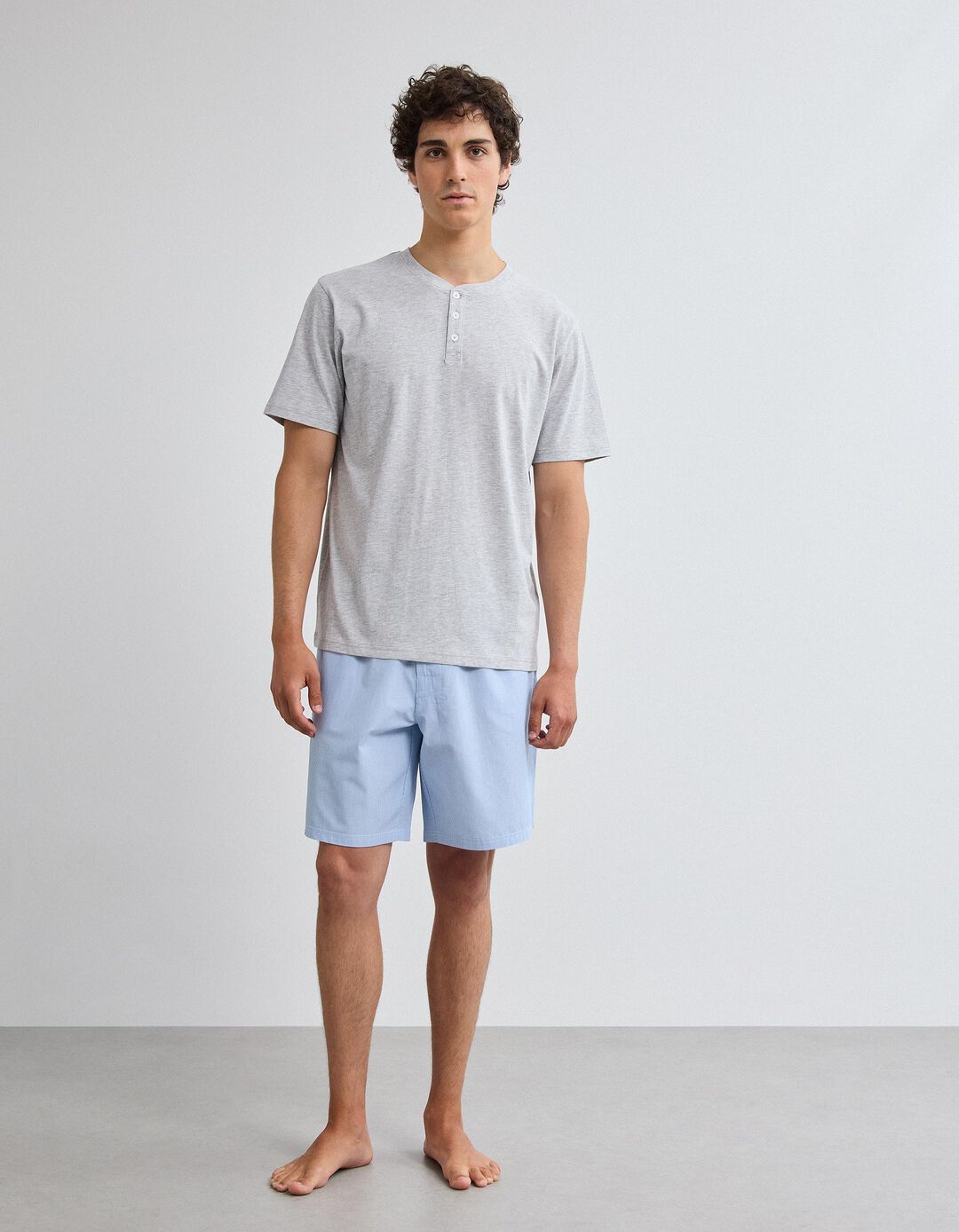 Pijama, Homem, Cinzento Claro