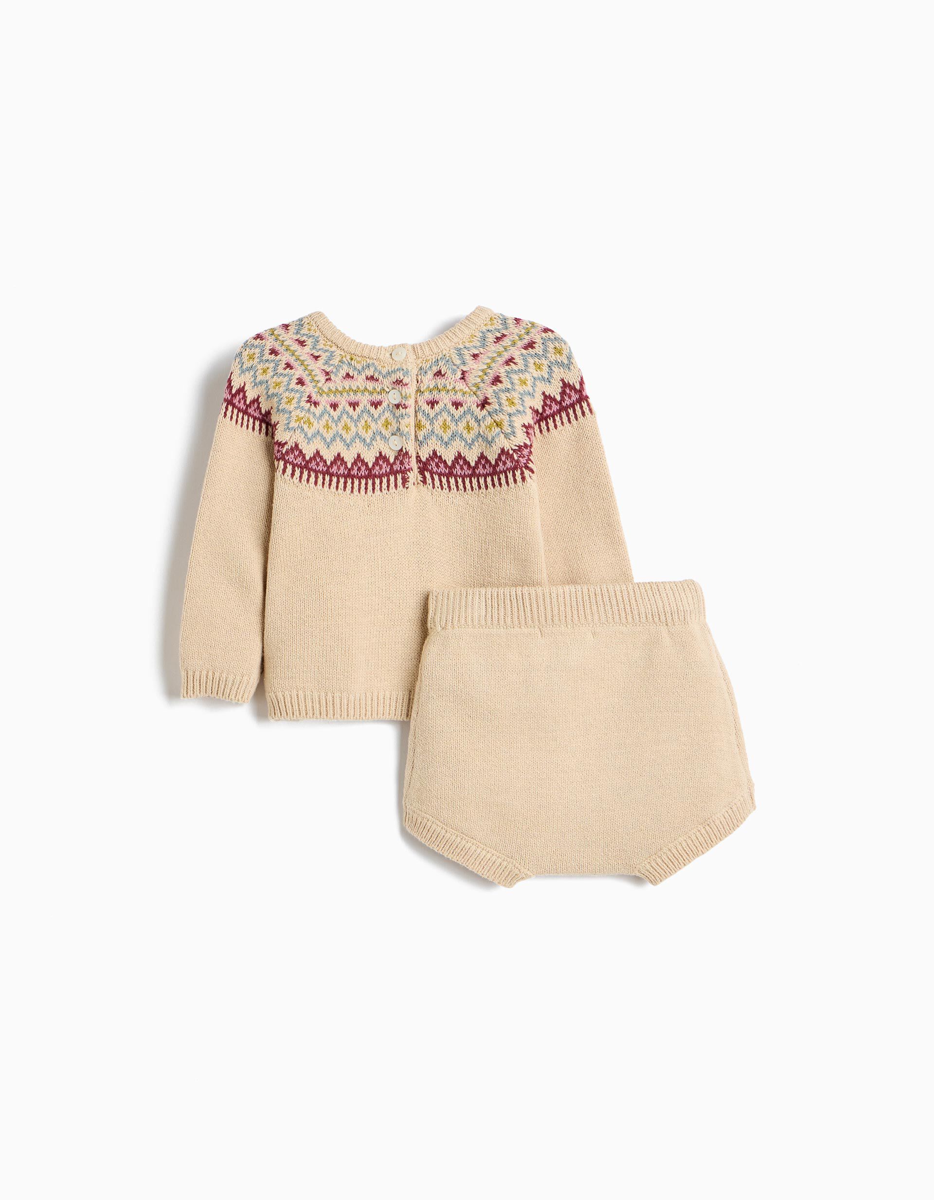 Comprar Online Conjunto De Malha, Rec&eacute;m-Nascido, Cru