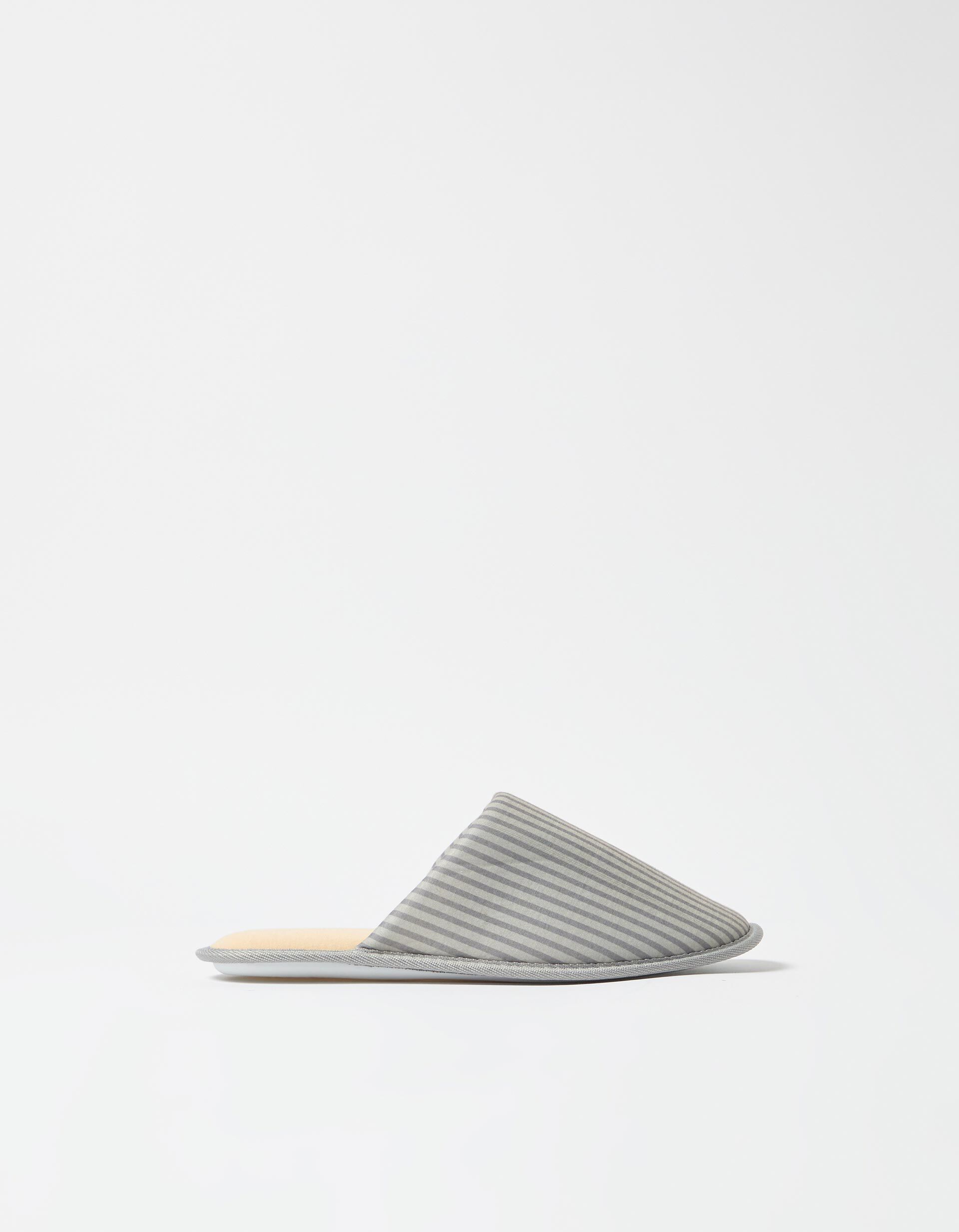 Comprar Online Chinelos de Quarto Riscas, Mulher, Bege Claro