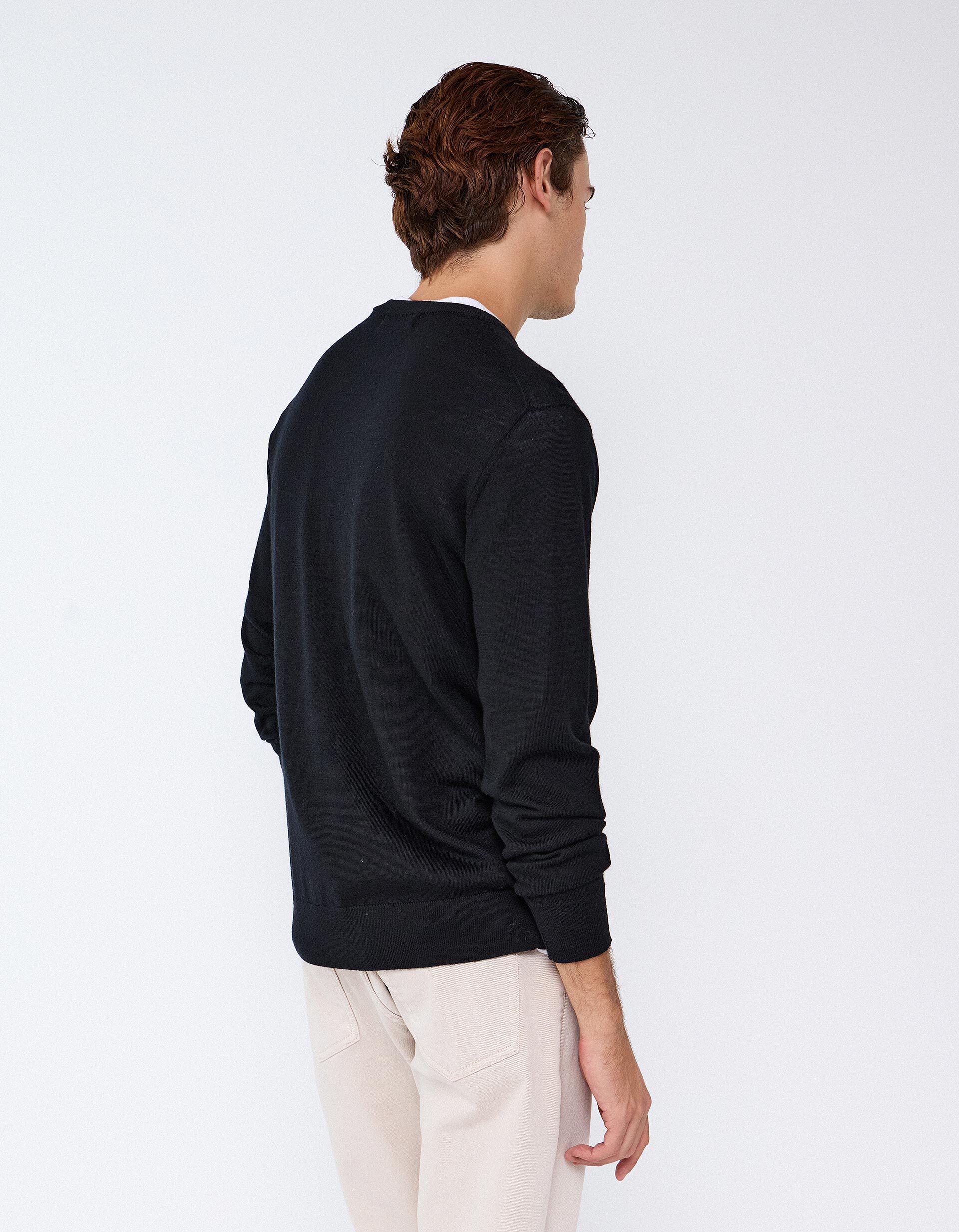 Comprar Online Camisola De L&atilde; Merino, Homem, Preto